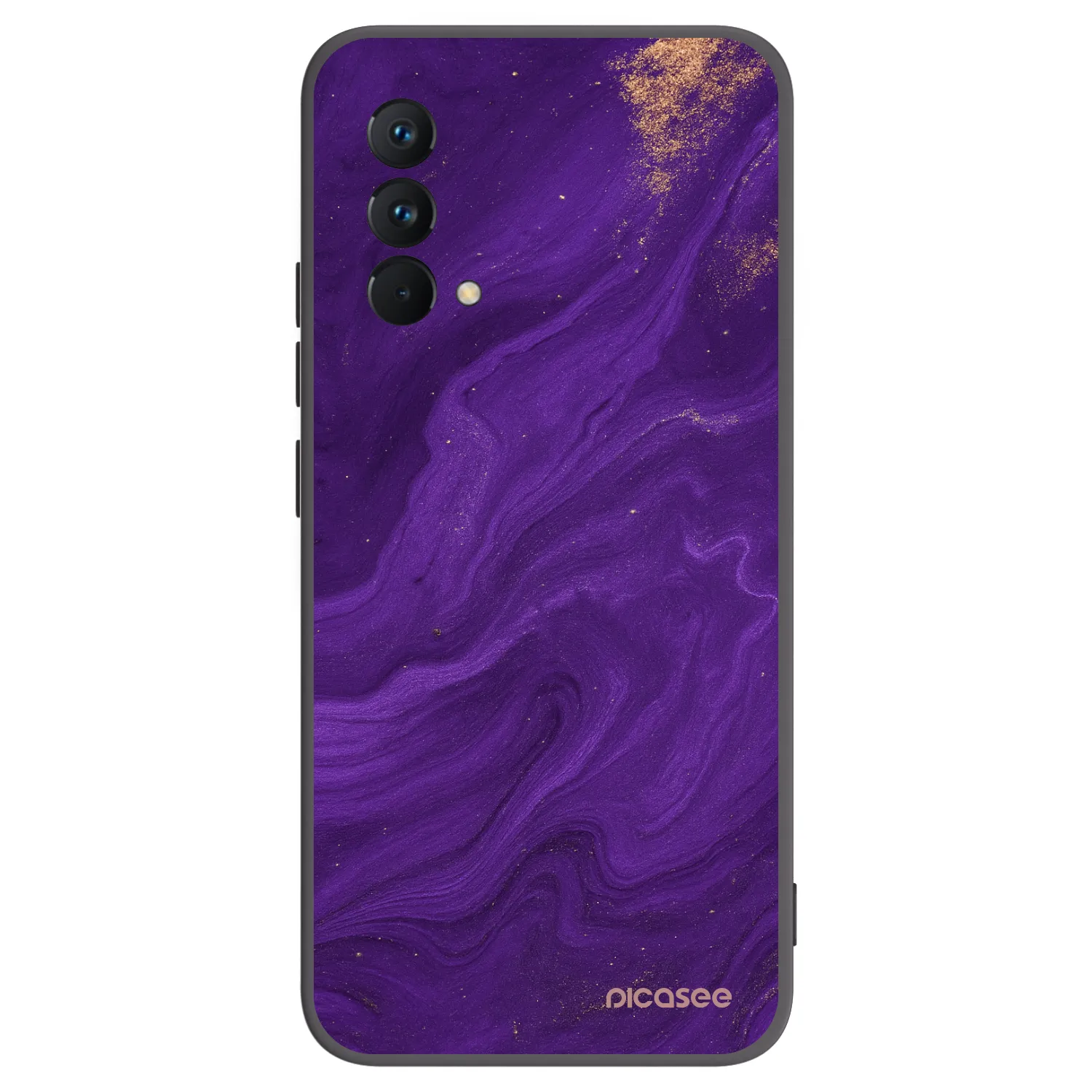 Picasee silikonový černý obal pro Realme GT Master Edition 5G - Fialová