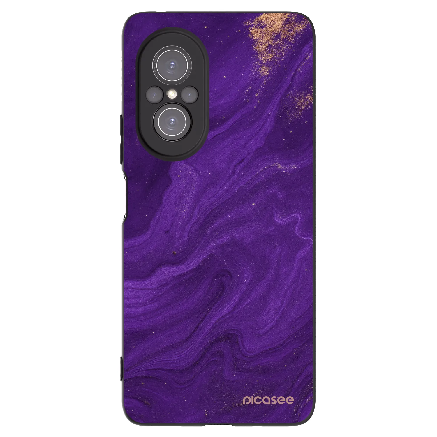 Picasee silikonový černý obal pro Huawei Nova 9 SE - Fialová