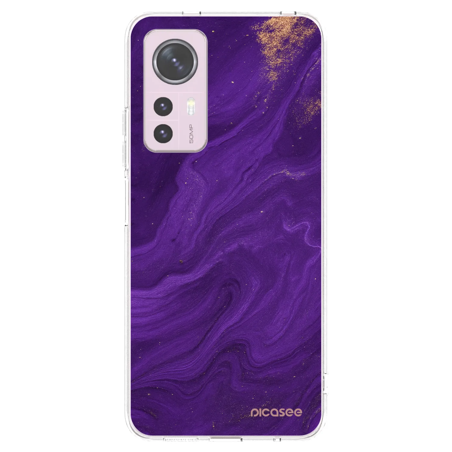 Picasee silikonový průhledný obal pro Xiaomi 12 - Fialová