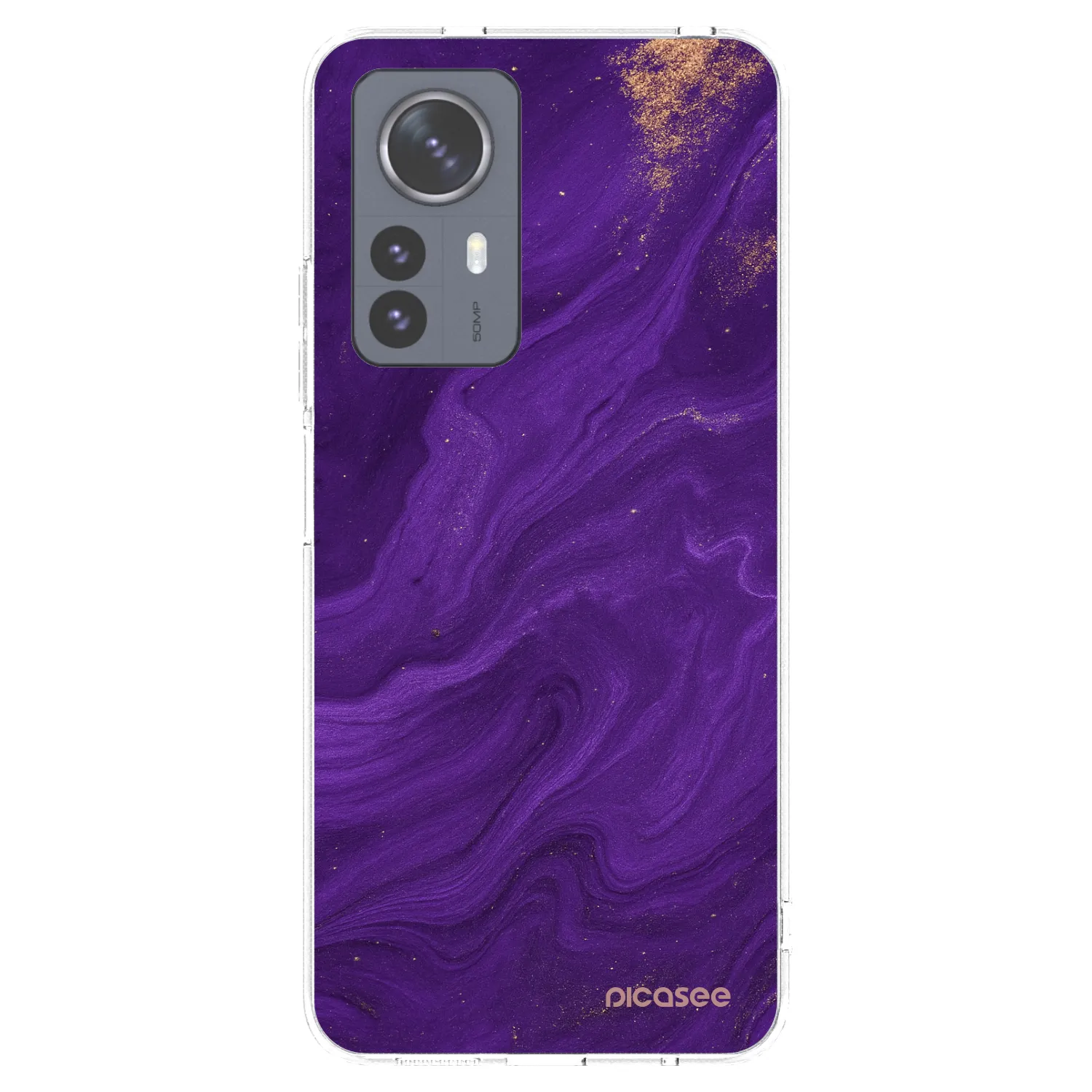 Picasee silikonový průhledný obal pro Xiaomi 12 Pro - Fialová