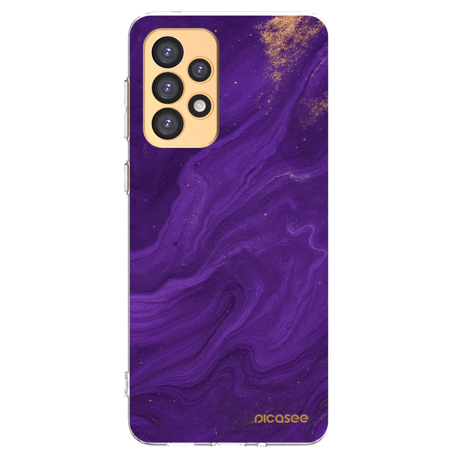 Picasee silikonový průhledný obal pro Samsung Galaxy A33 5G A336 - Fialová