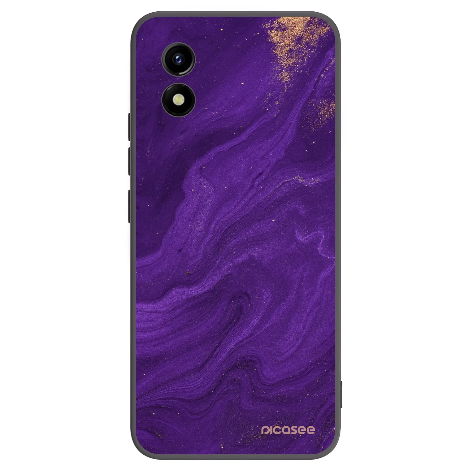 Picasee silikonový černý obal pro Vivo Y01 - Fialová