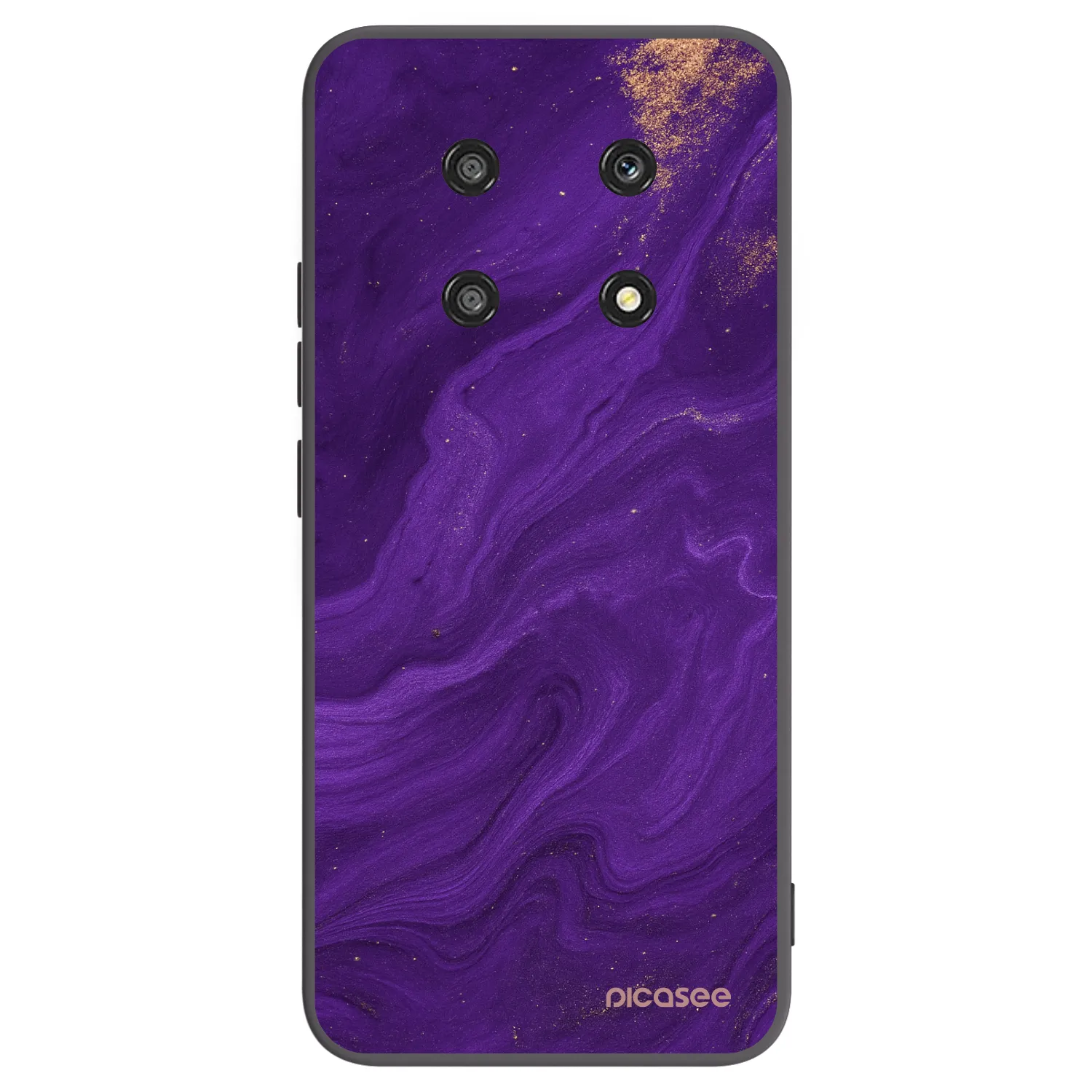 Picasee silikonový černý obal pro Honor Magic4 Lite 5G - Fialová