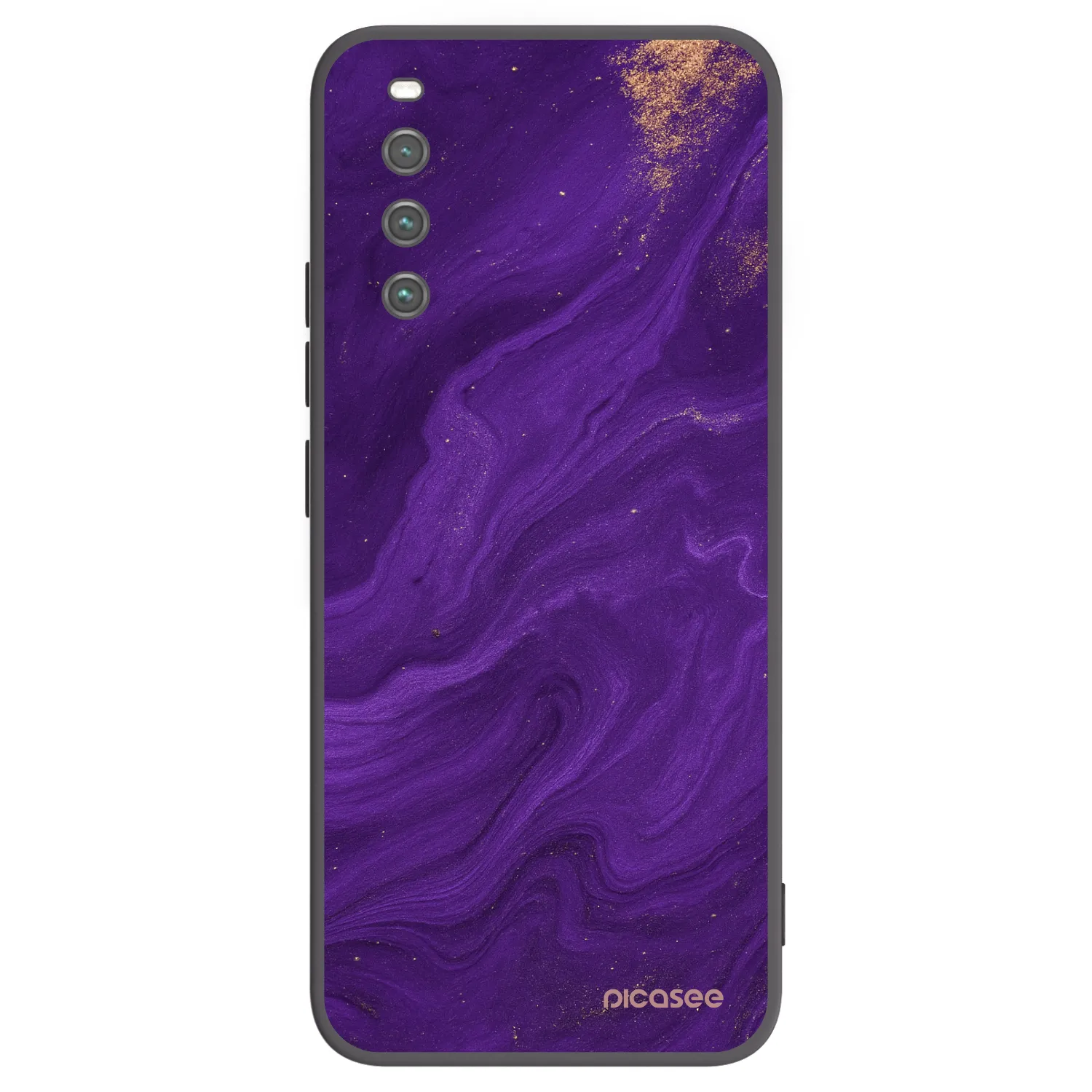 Picasee silikonový černý obal pro Sony Xperia 10 IV 5G - Fialová