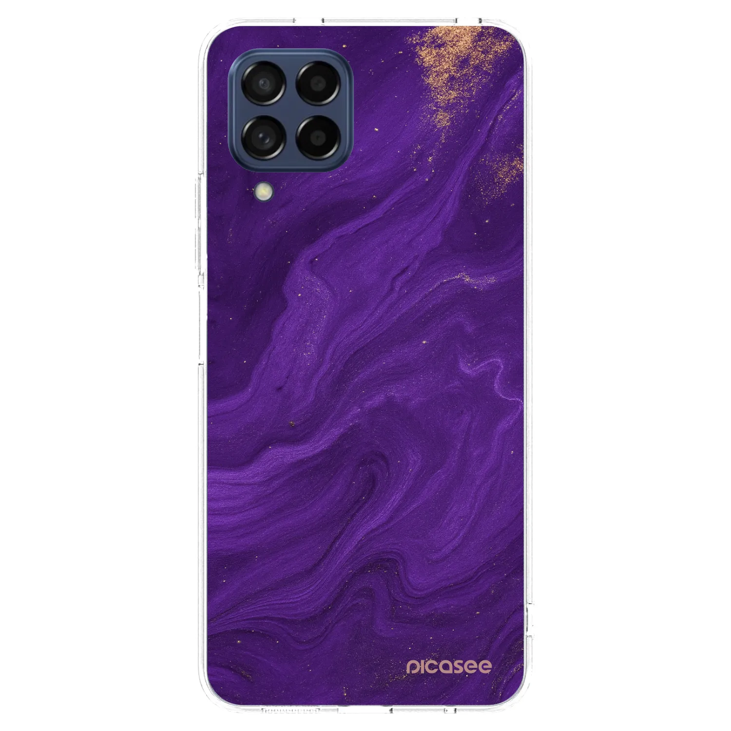 Picasee silikonový průhledný obal pro Samsung Galaxy M53 5G - Fialová