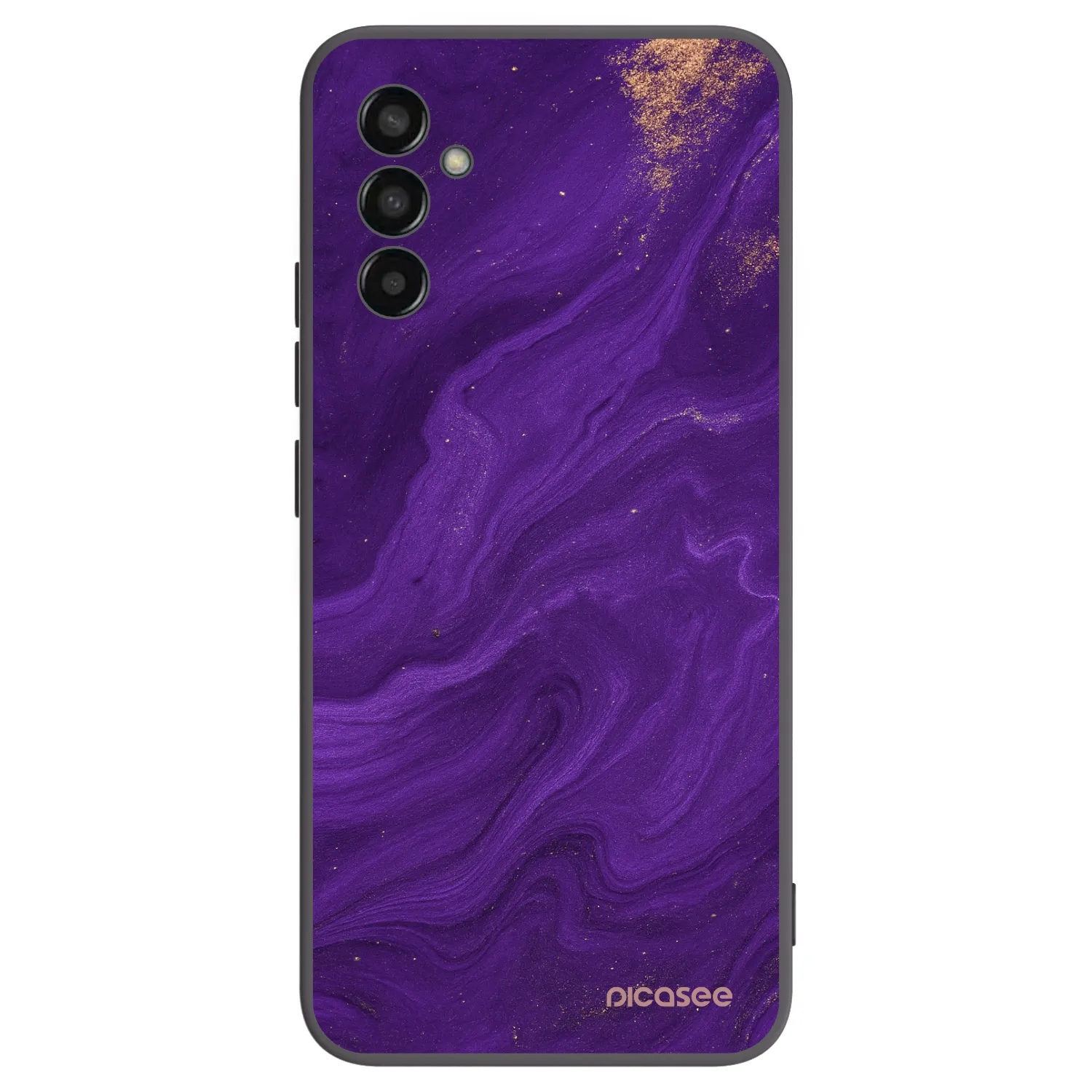Picasee silikonový černý obal pro Samsung Galaxy M13 M135F - Fialová