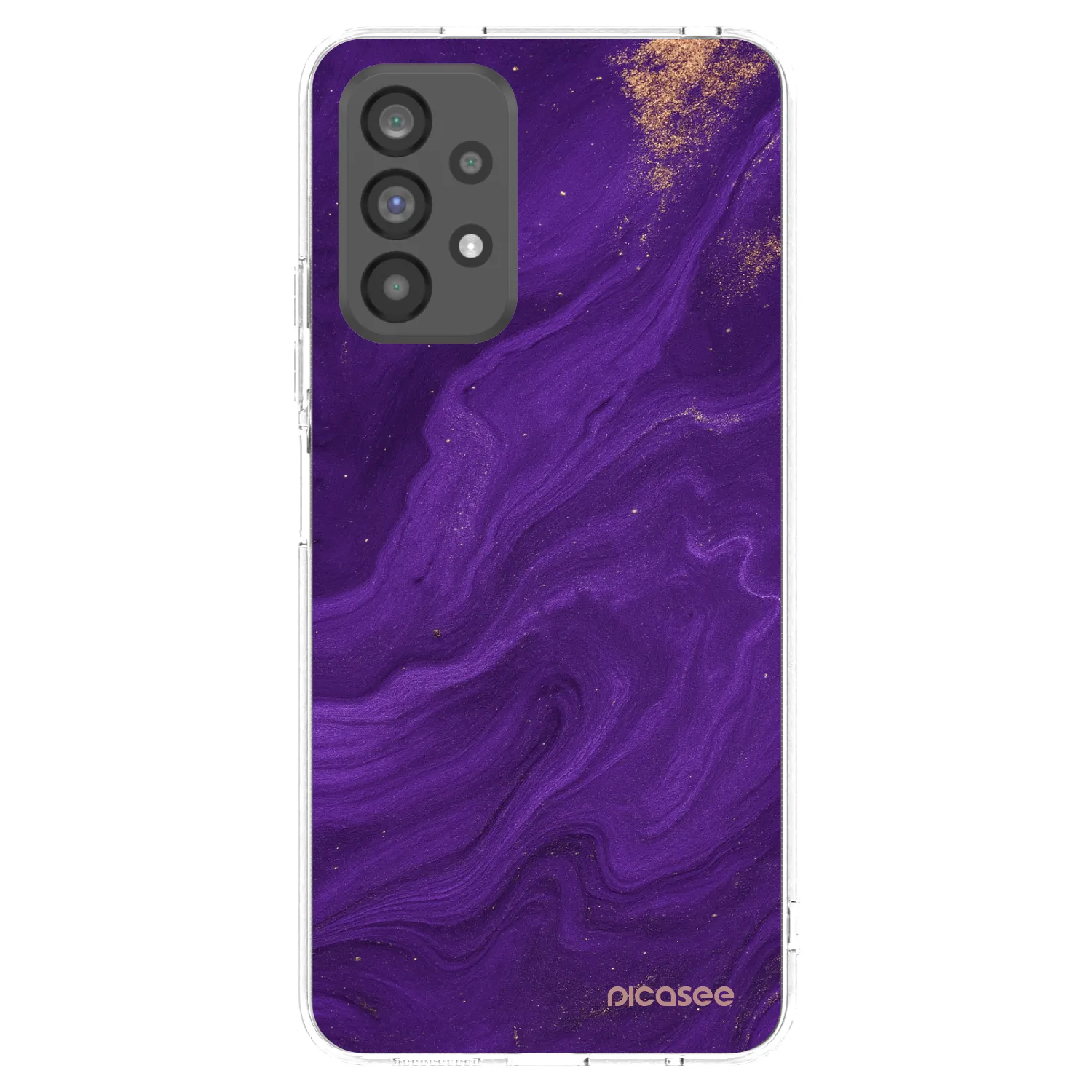 Picasee silikonový průhledný obal pro Samsung Galaxy A73 5G - Fialová