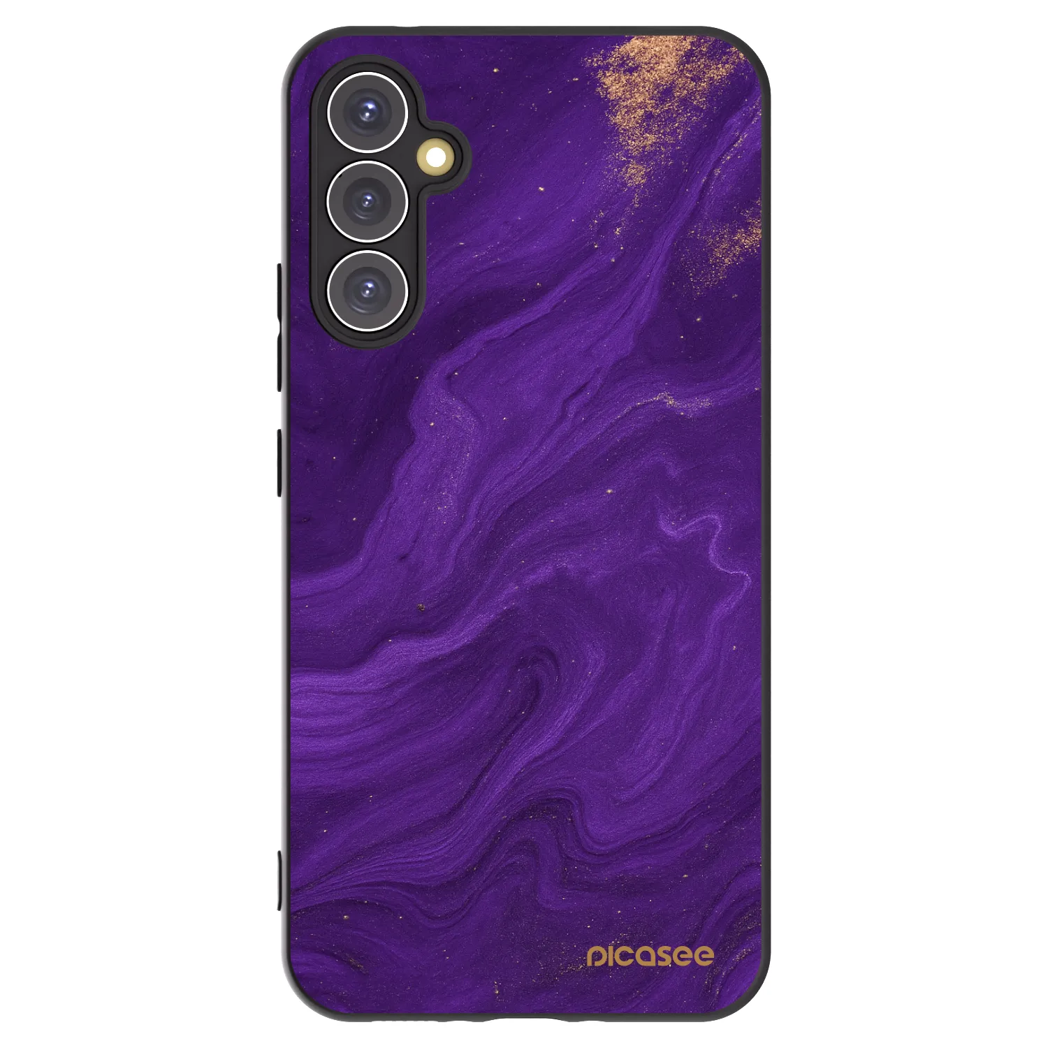Picasee silikonový černý obal pro Samsung Galaxy A34 5G A346B - Fialová