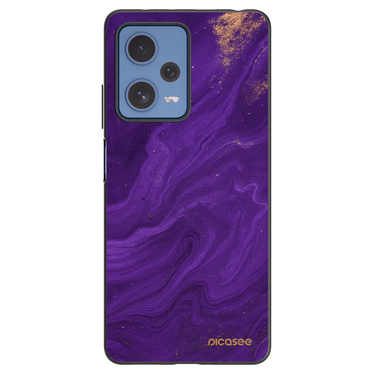 Picasee silikonový černý obal pro Xiaomi Redmi Note 12 Pro 5G - Fialová