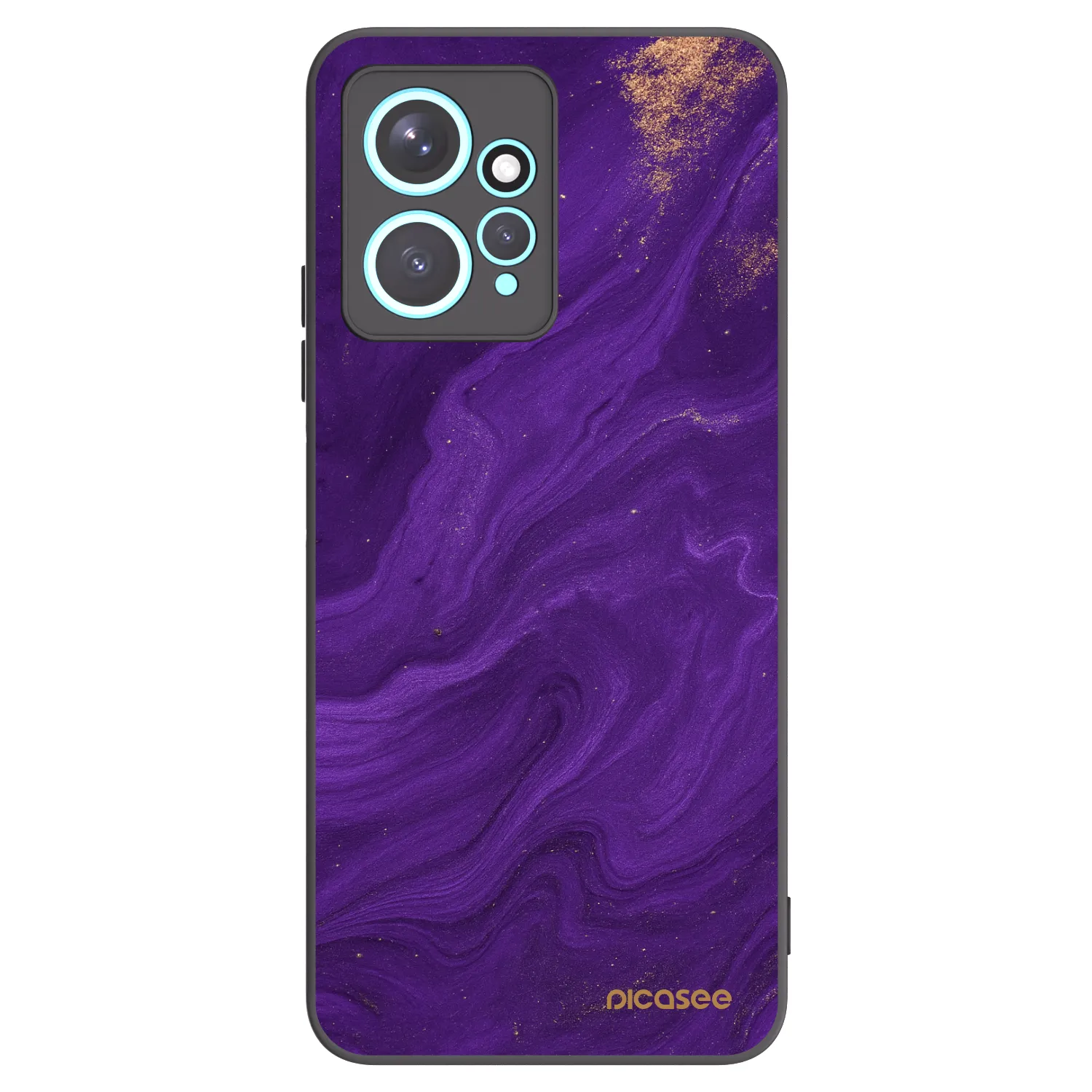 Picasee silikonový černý obal pro Xiaomi Redmi Note 12 4G - Fialová