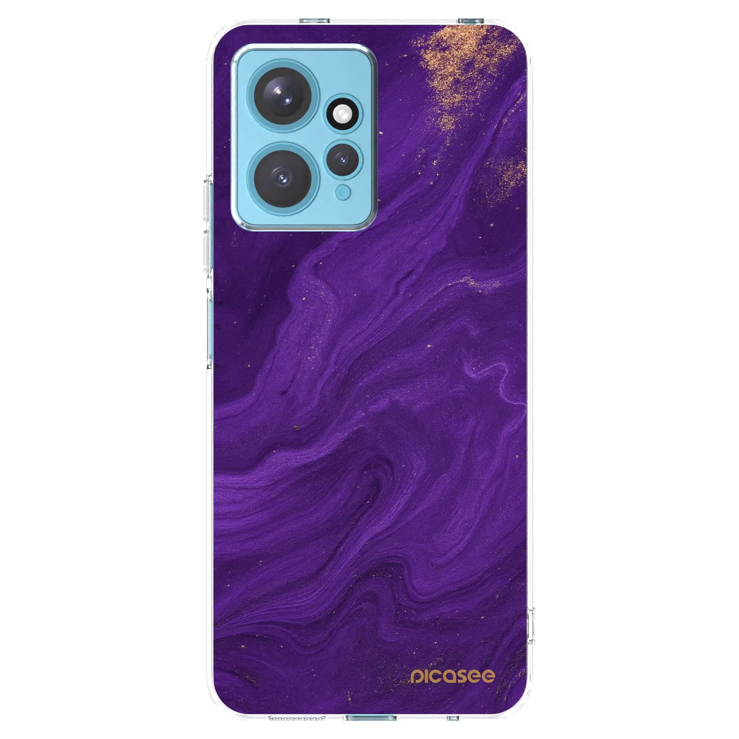 Picasee silikonový průhledný obal pro Xiaomi Redmi Note 12 4G - Fialová