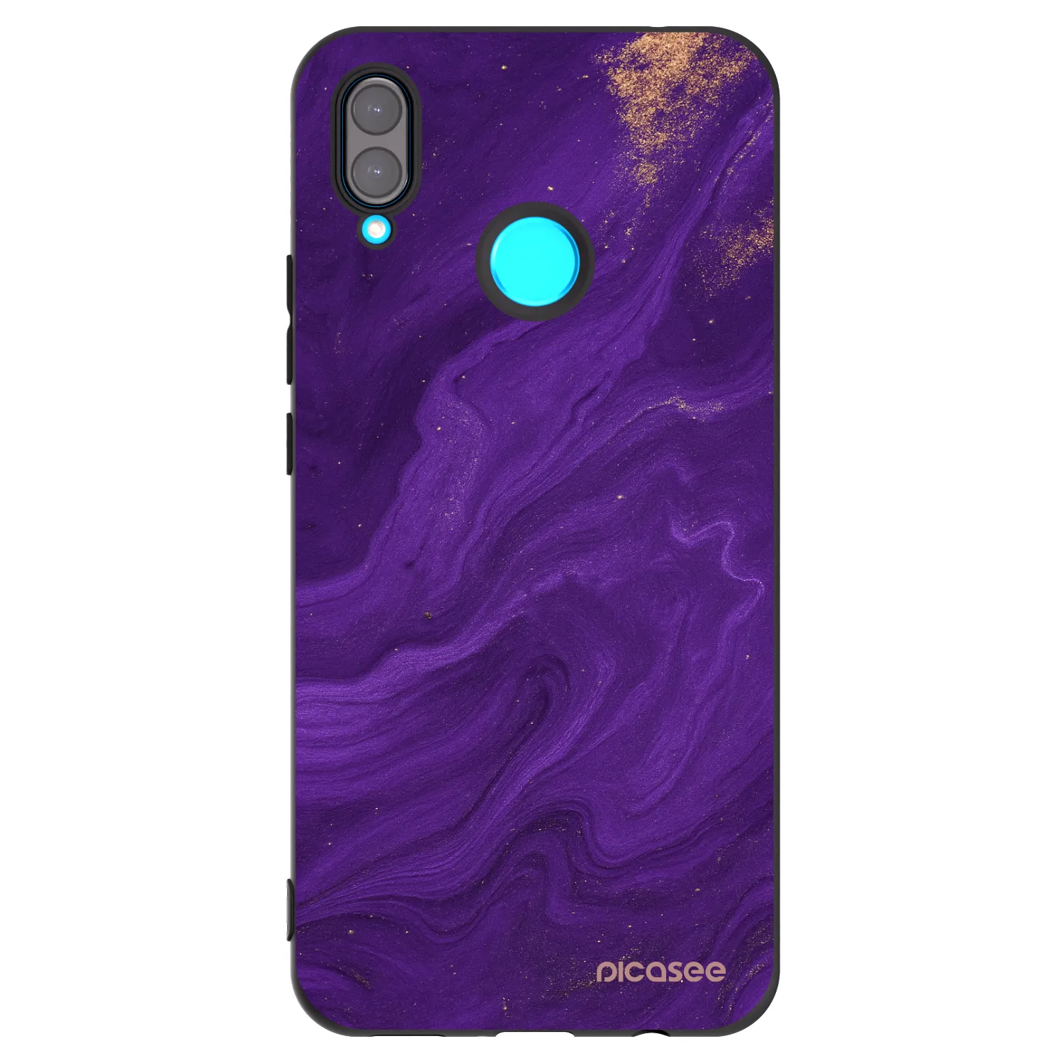 Picasee silikonový černý obal pro Huawei Nova 3 - Fialová
