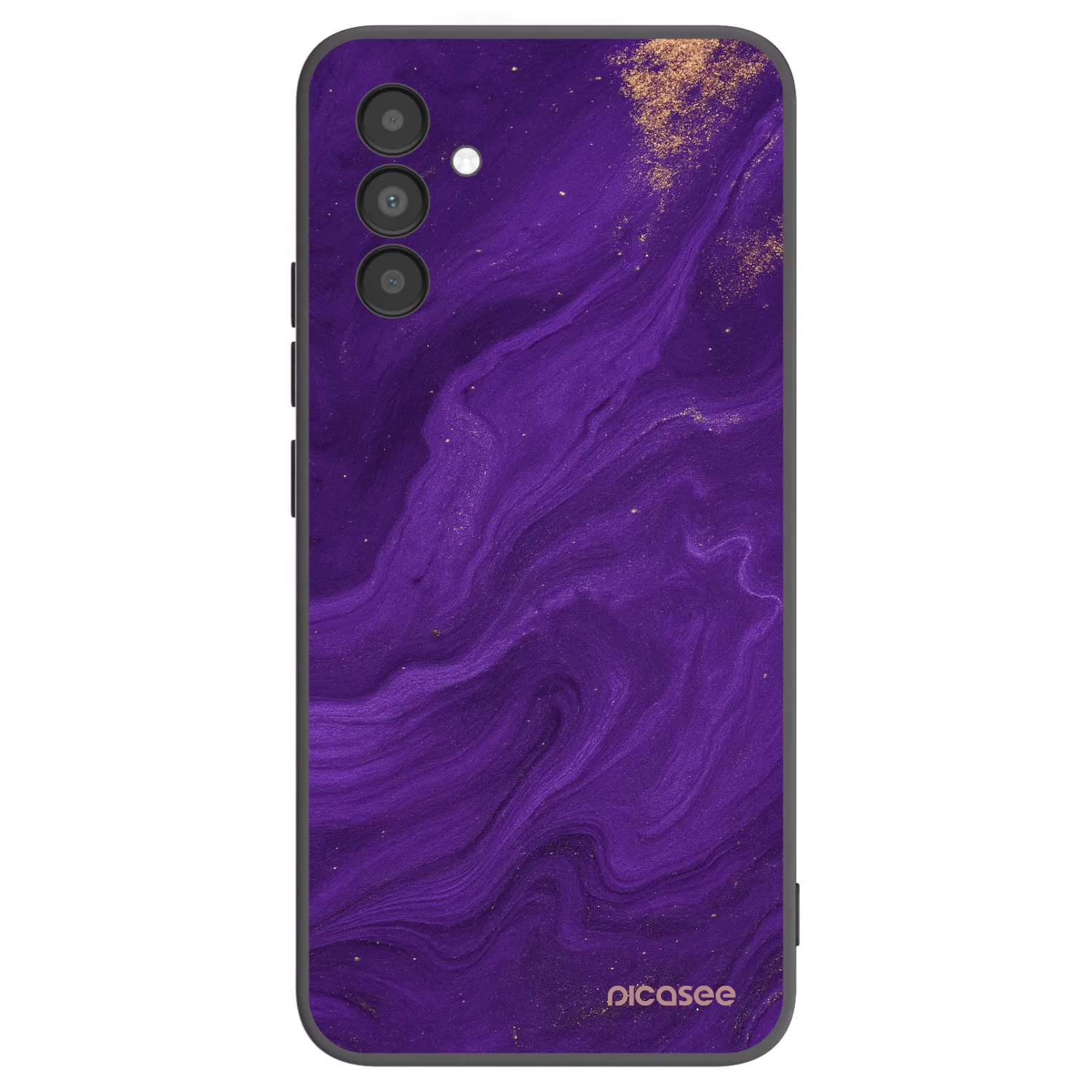 Picasee silikonový černý obal pro Samsung Galaxy A04s A047F - Fialová