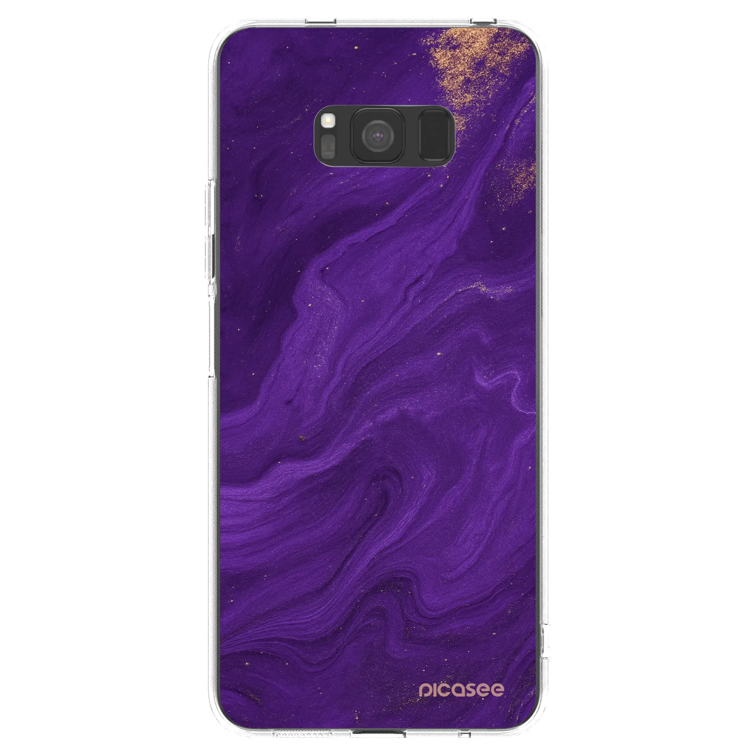 Picasee silikonový průhledný obal pro Samsung Galaxy S8 G950F - Fialová