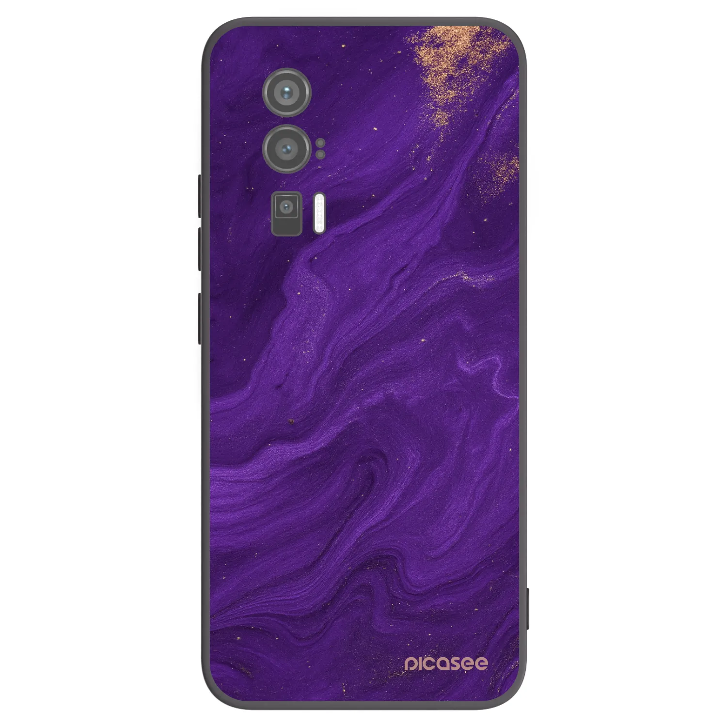 Picasee silikonový černý obal pro Xiaomi Poco F5 Pro 5G - Fialová