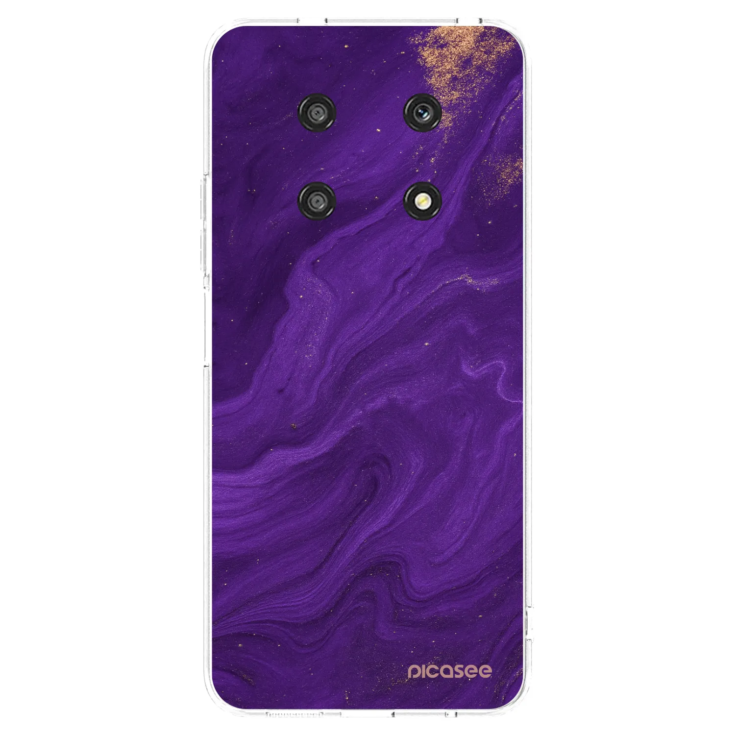 Picasee silikonový průhledný obal pro Honor Magic4 Lite 5G - Fialová