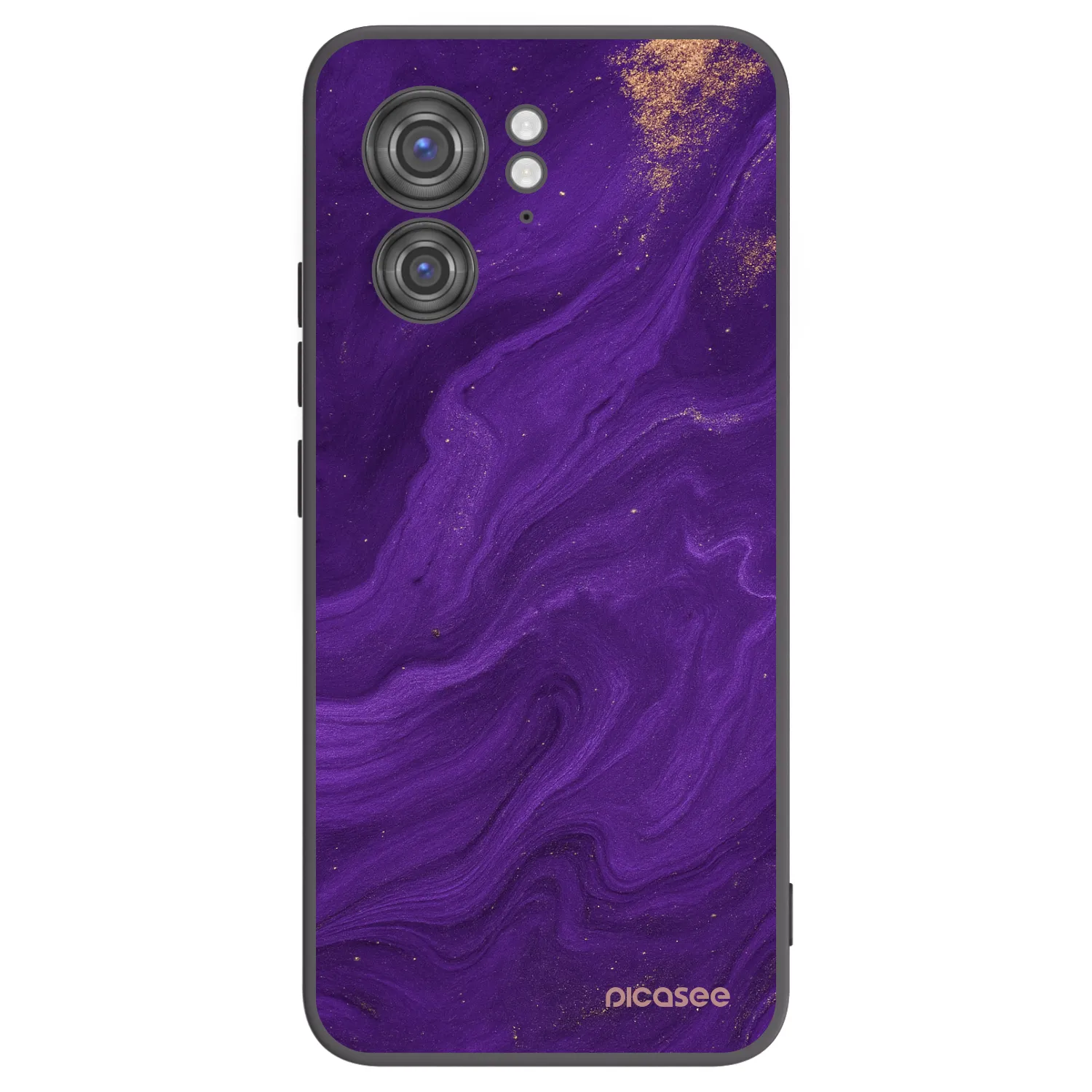 Picasee silikonový černý obal pro Motorola Edge 40 - Fialová