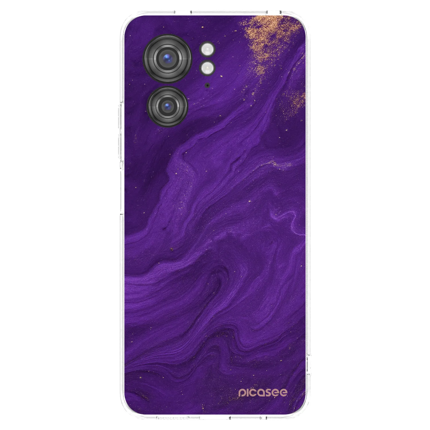 Picasee silikonový průhledný obal pro Motorola Edge 40 - Fialová