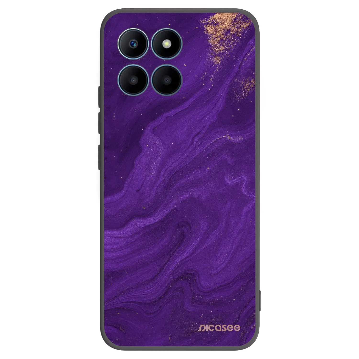 Picasee silikonový černý obal pro Honor 70 Lite - Fialová