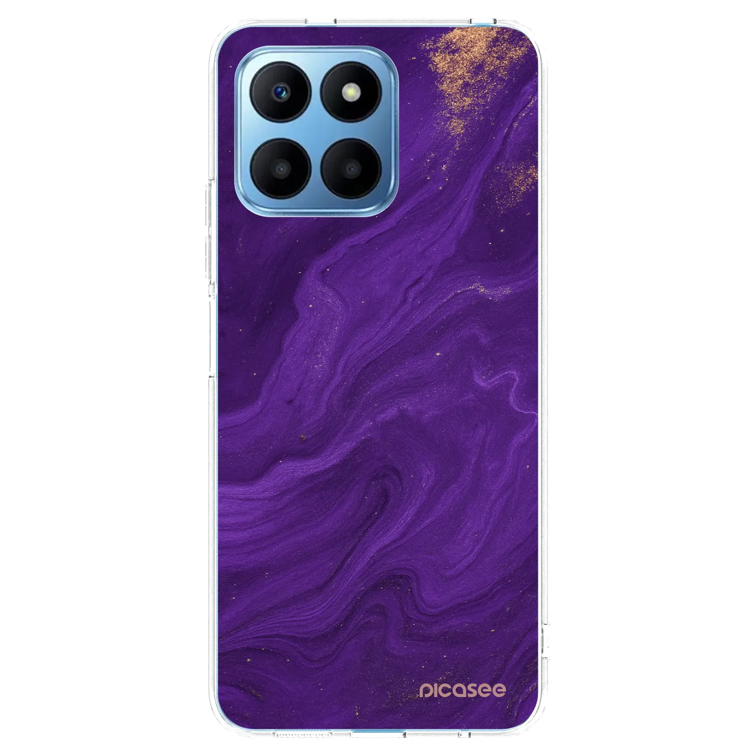 Picasee silikonový průhledný obal pro Honor 70 Lite - Fialová