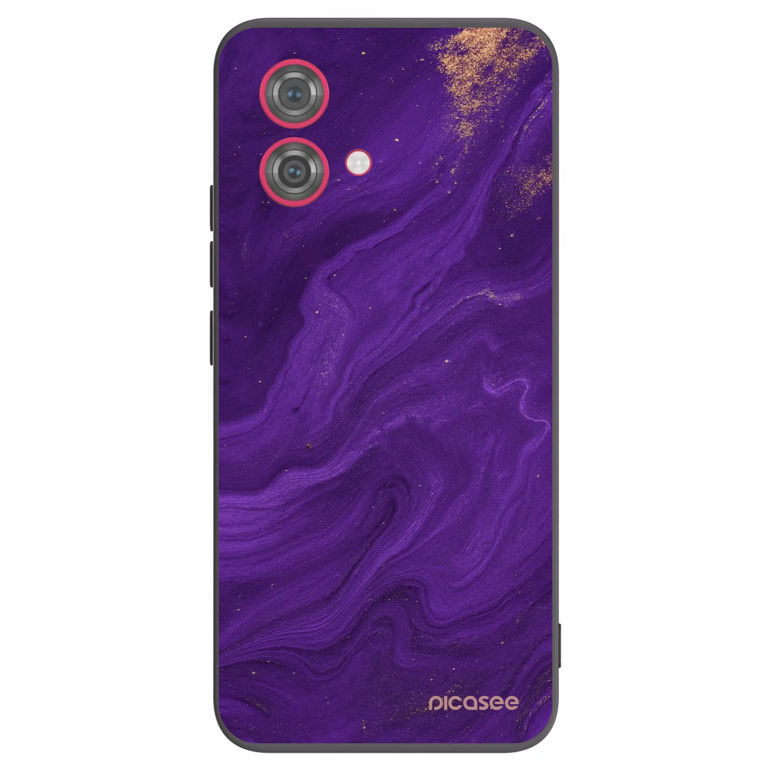 Picasee silikonový černý obal pro Motorola Moto G84 5G - Fialová