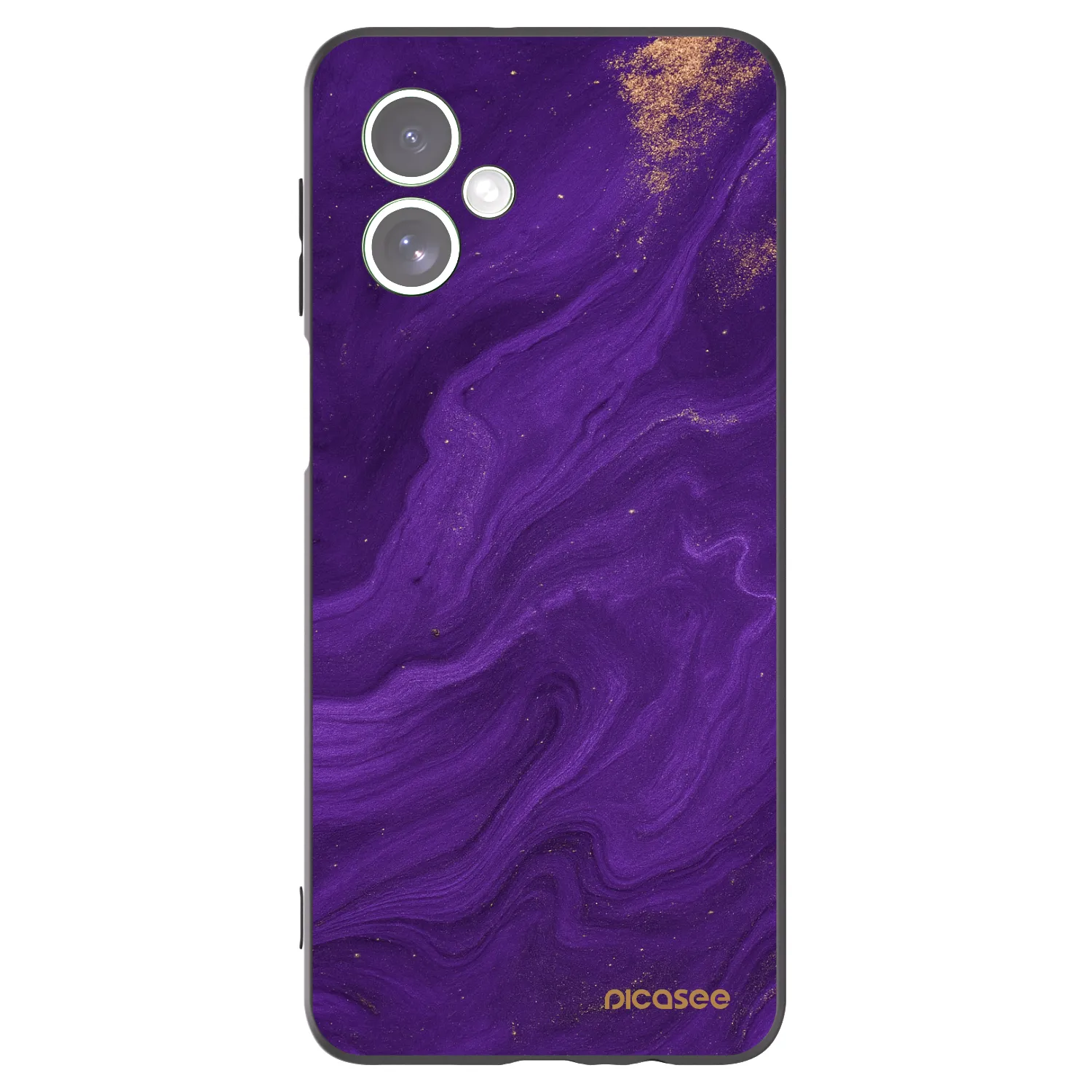 Picasee silikonový černý obal pro Motorola Moto G54 5G - Fialová