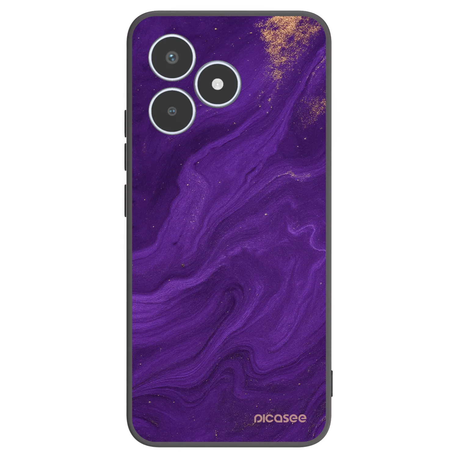 Picasee silikonový černý obal pro Realme C53 - Fialová