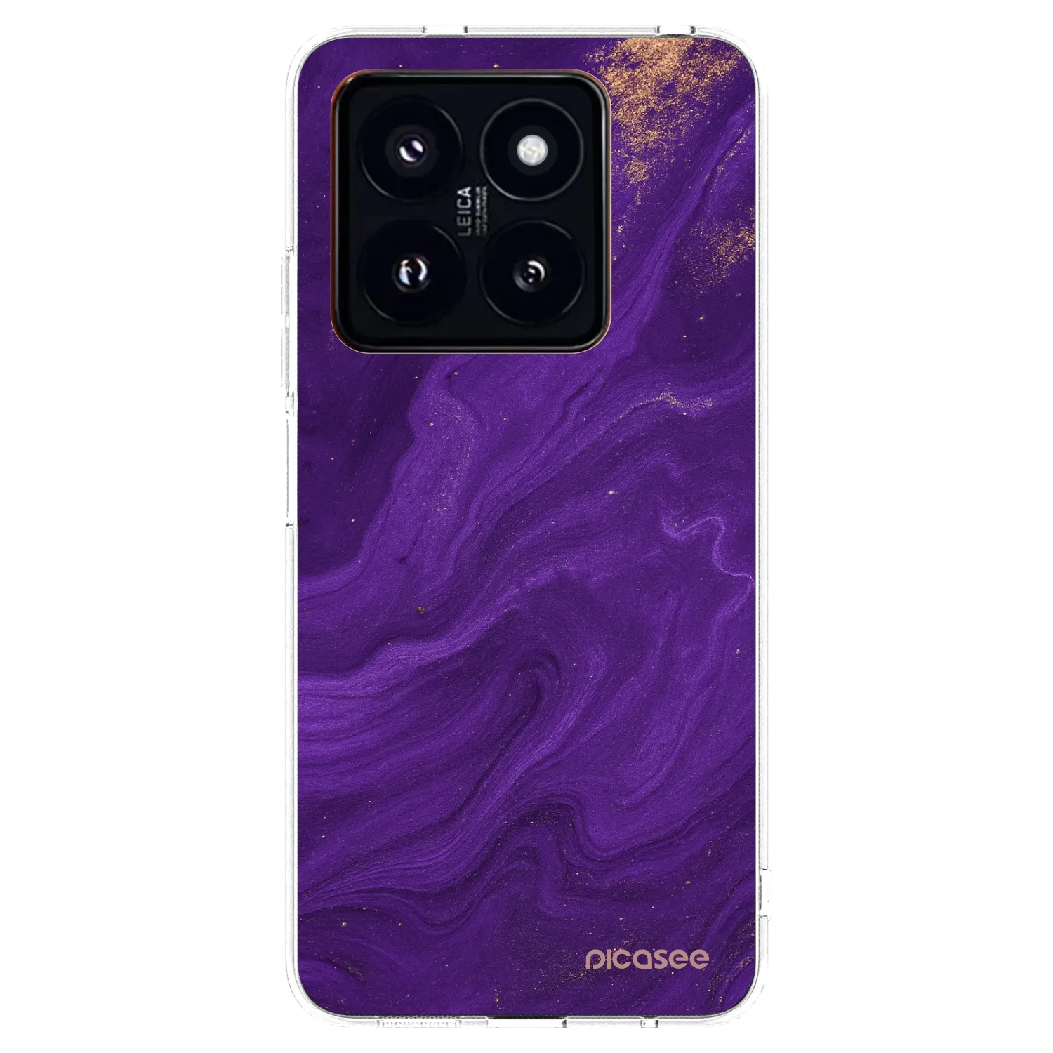 Picasee silikonový průhledný obal pro Xiaomi 14 Pro - Fialová