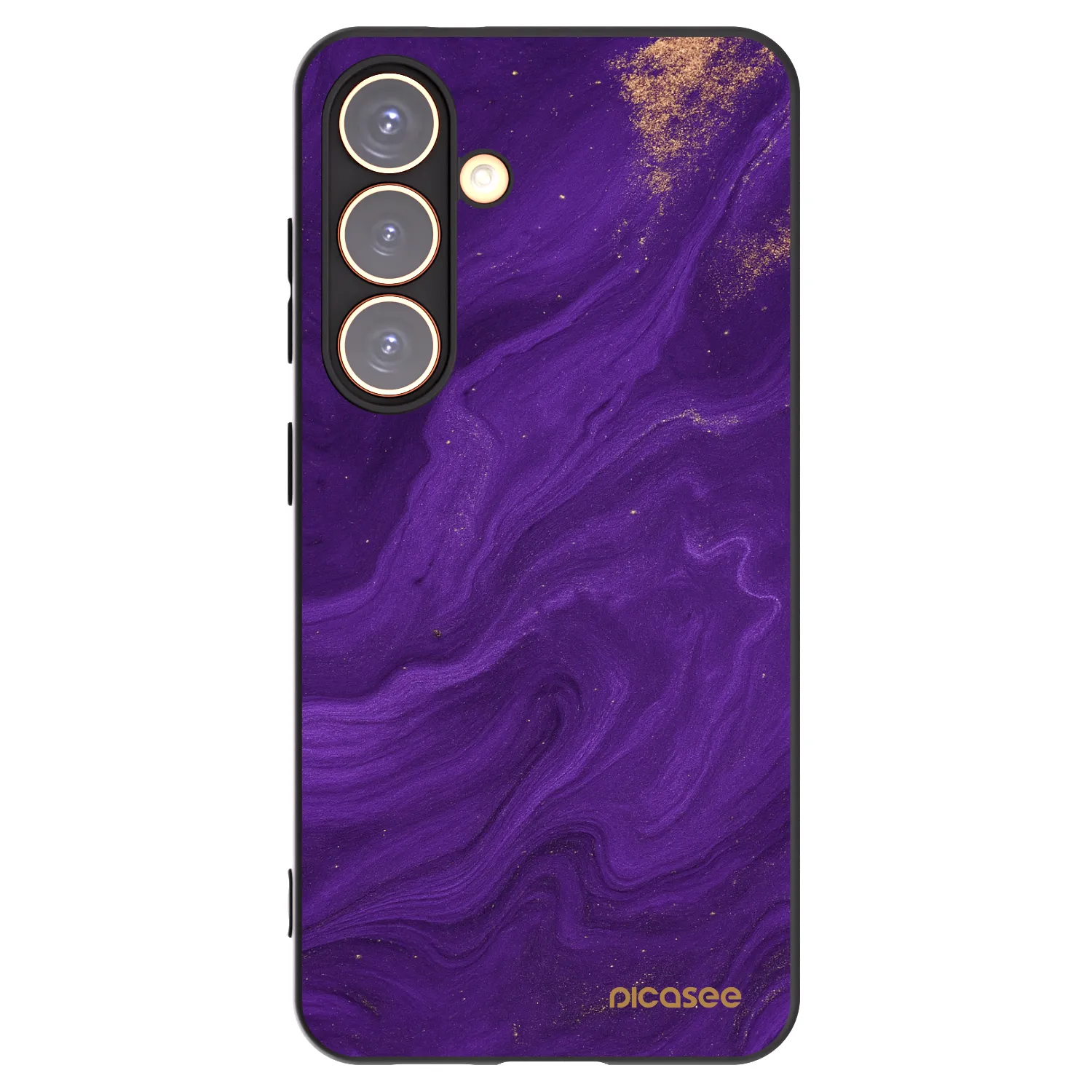 Picasee silikonový černý obal pro Samsung Galaxy S24 S921B 5G - Fialová