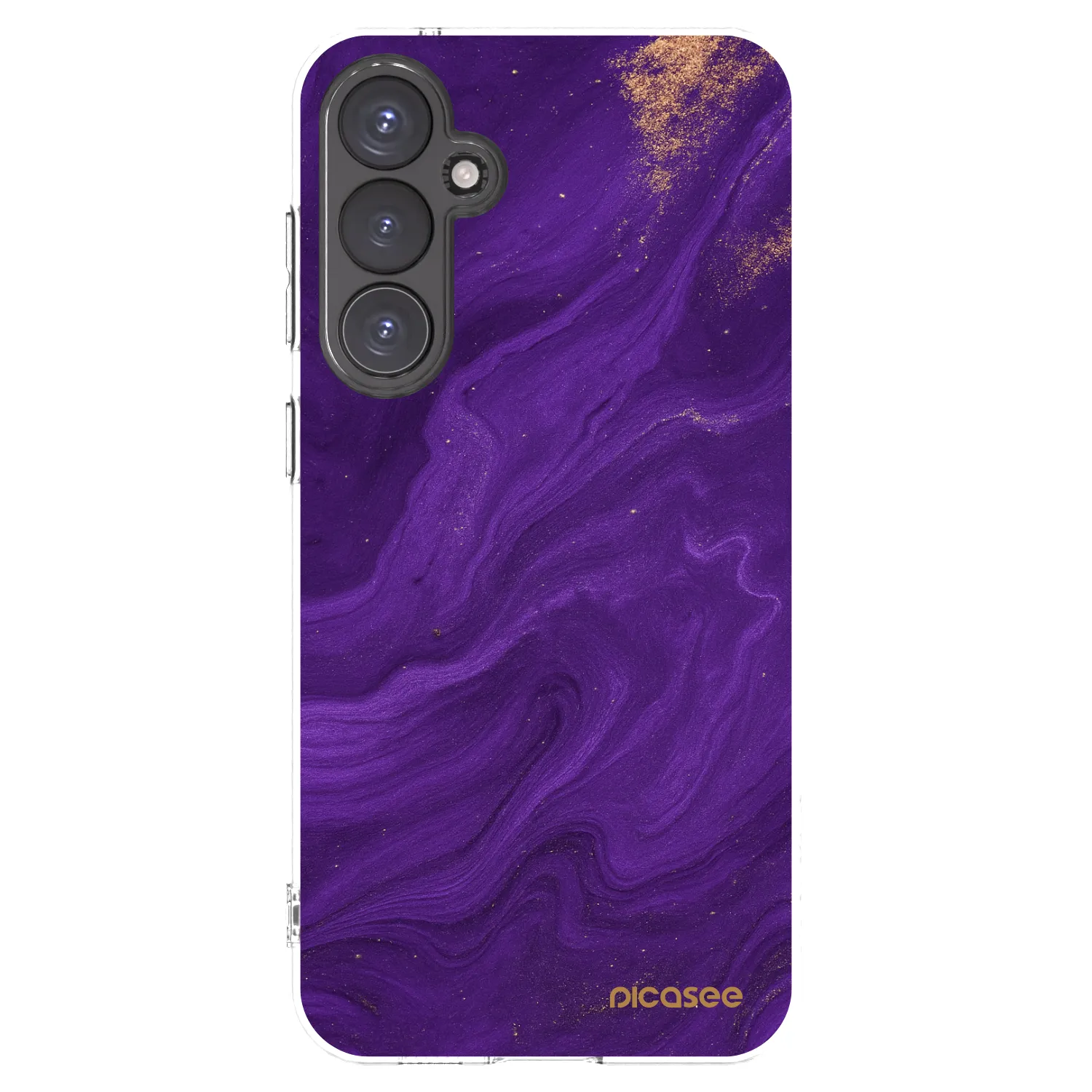 Picasee silikonový průhledný obal pro Samsung Galaxy S23 FE S711B - Fialová