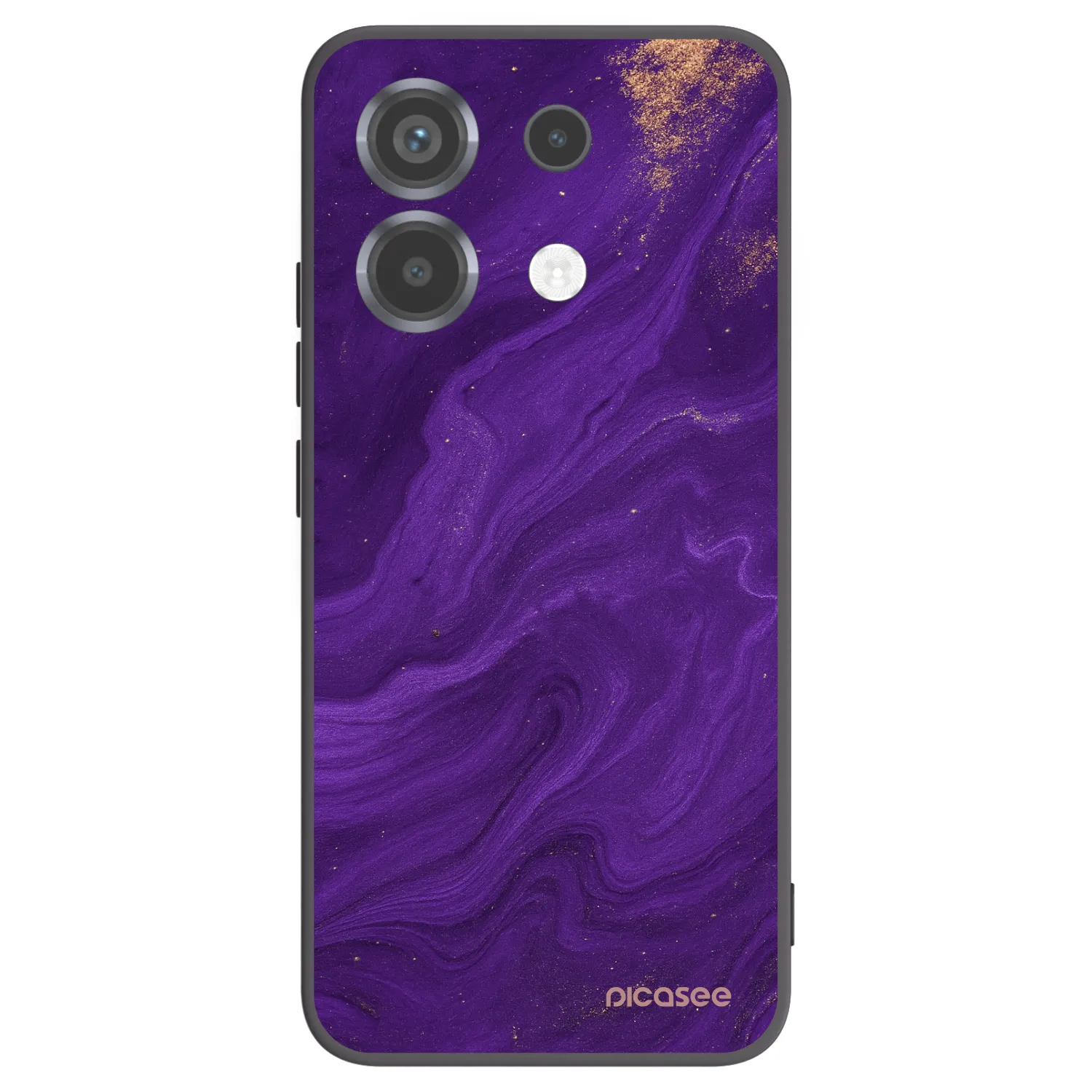 Picasee silikonový černý obal pro Xiaomi Poco X6 - Fialová