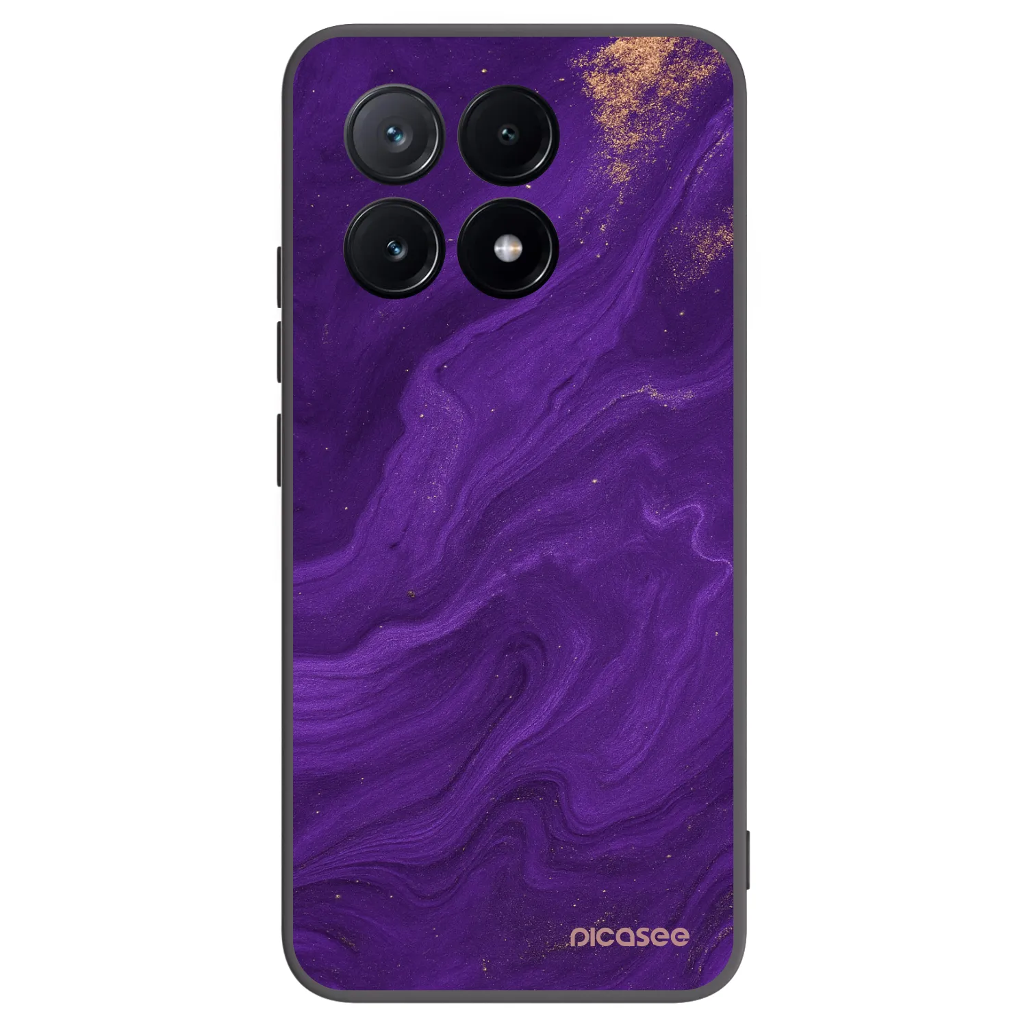 Picasee silikonový černý obal pro Xiaomi Poco X6 Pro - Fialová