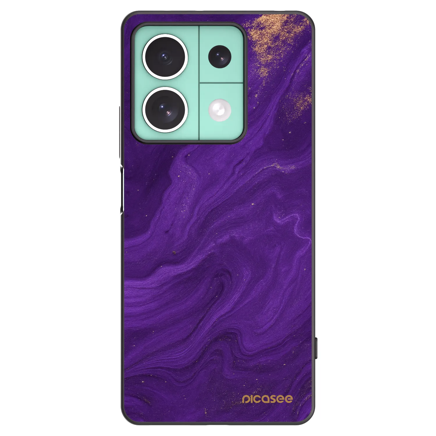 Picasee silikonový černý obal pro Xiaomi Redmi Note 13 5G - Fialová