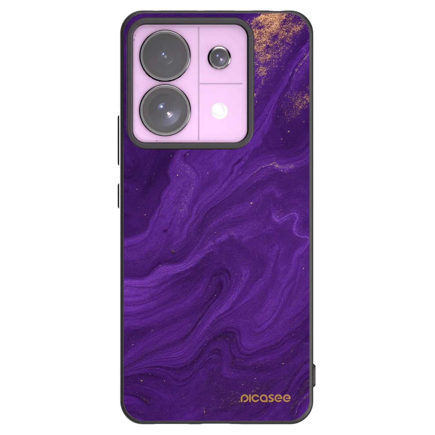 Picasee silikonový černý obal pro Xiaomi Redmi Note 13 Pro 5G - Fialová