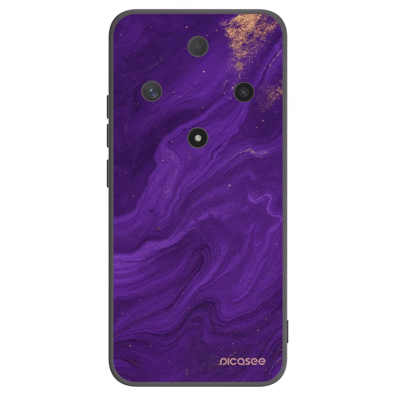 Picasee silikonový černý obal pro Honor Magic6 Lite 5G - Fialová