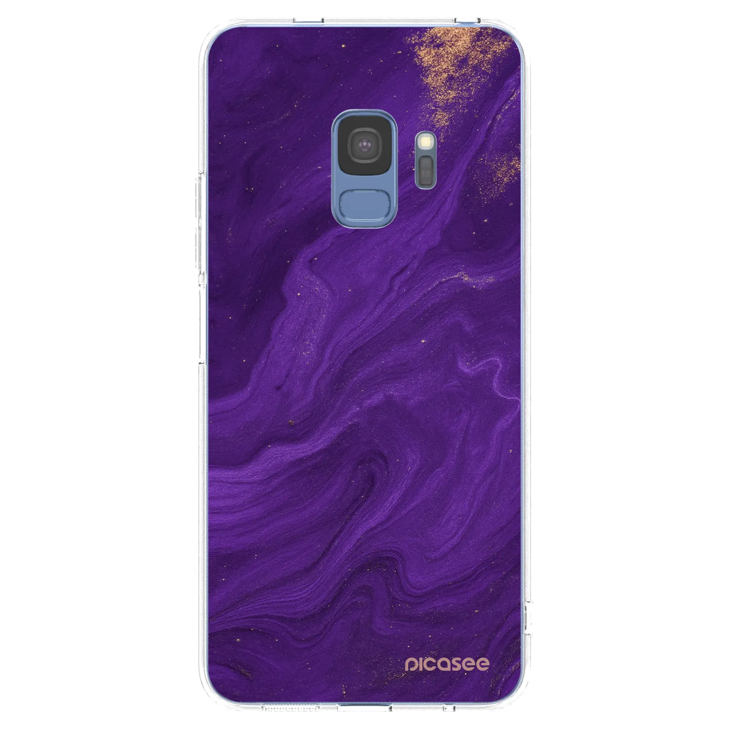 Picasee silikonový průhledný obal pro Samsung Galaxy S9 G960F - Fialová