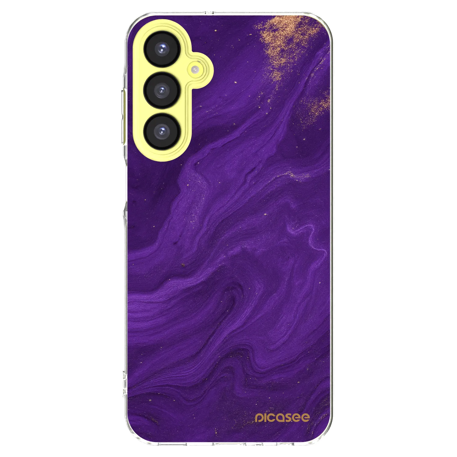 Picasee silikonový průhledný obal pro Samsung Galaxy A25 A256B 5G - Fialová