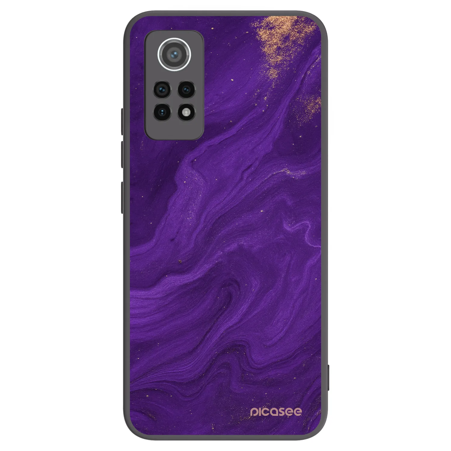 Picasee silikonový černý obal pro Xiaomi Redmi Note 12 Pro 4G - Fialová