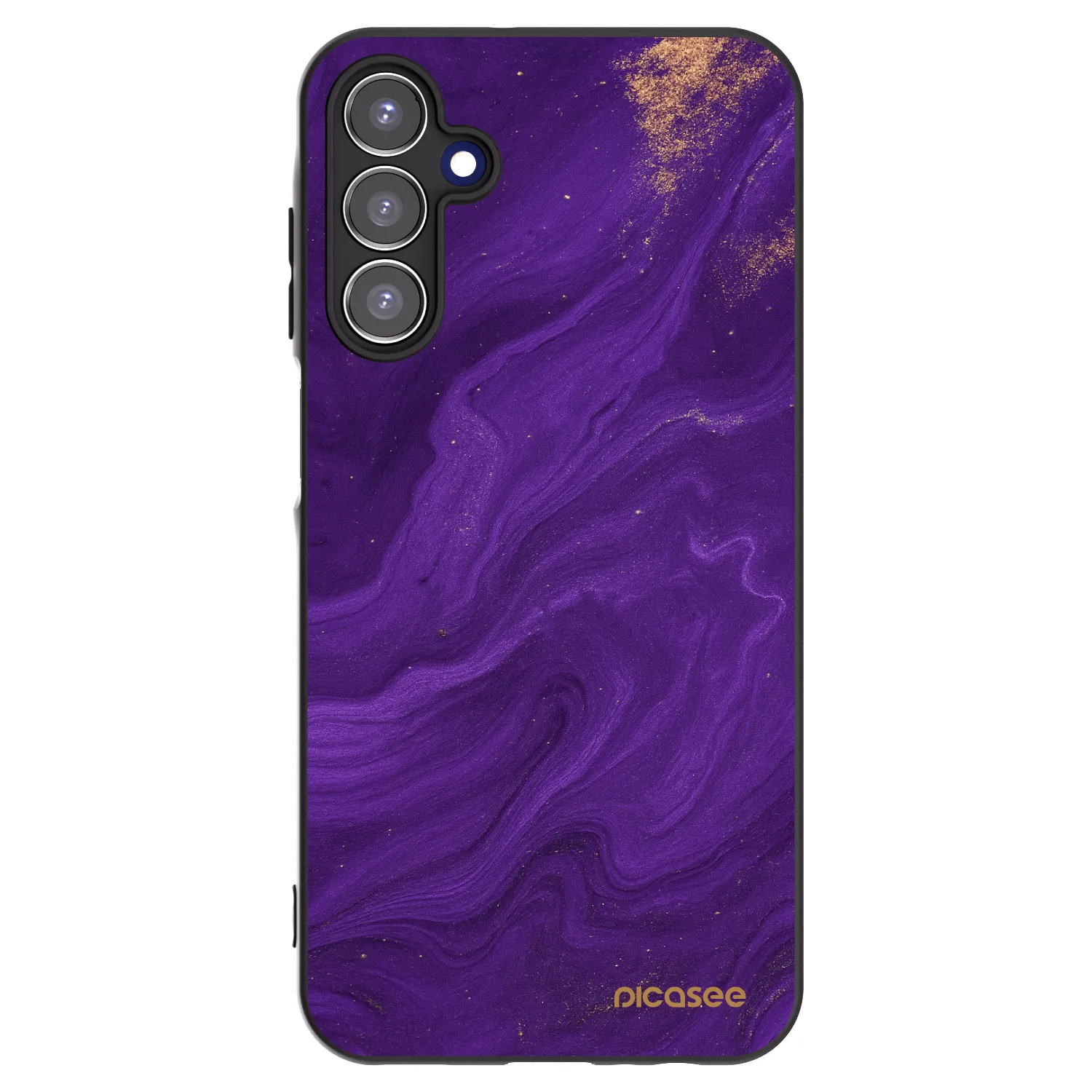 Picasee silikonový černý obal pro Samsung Galaxy A15 A155F 4G - Fialová