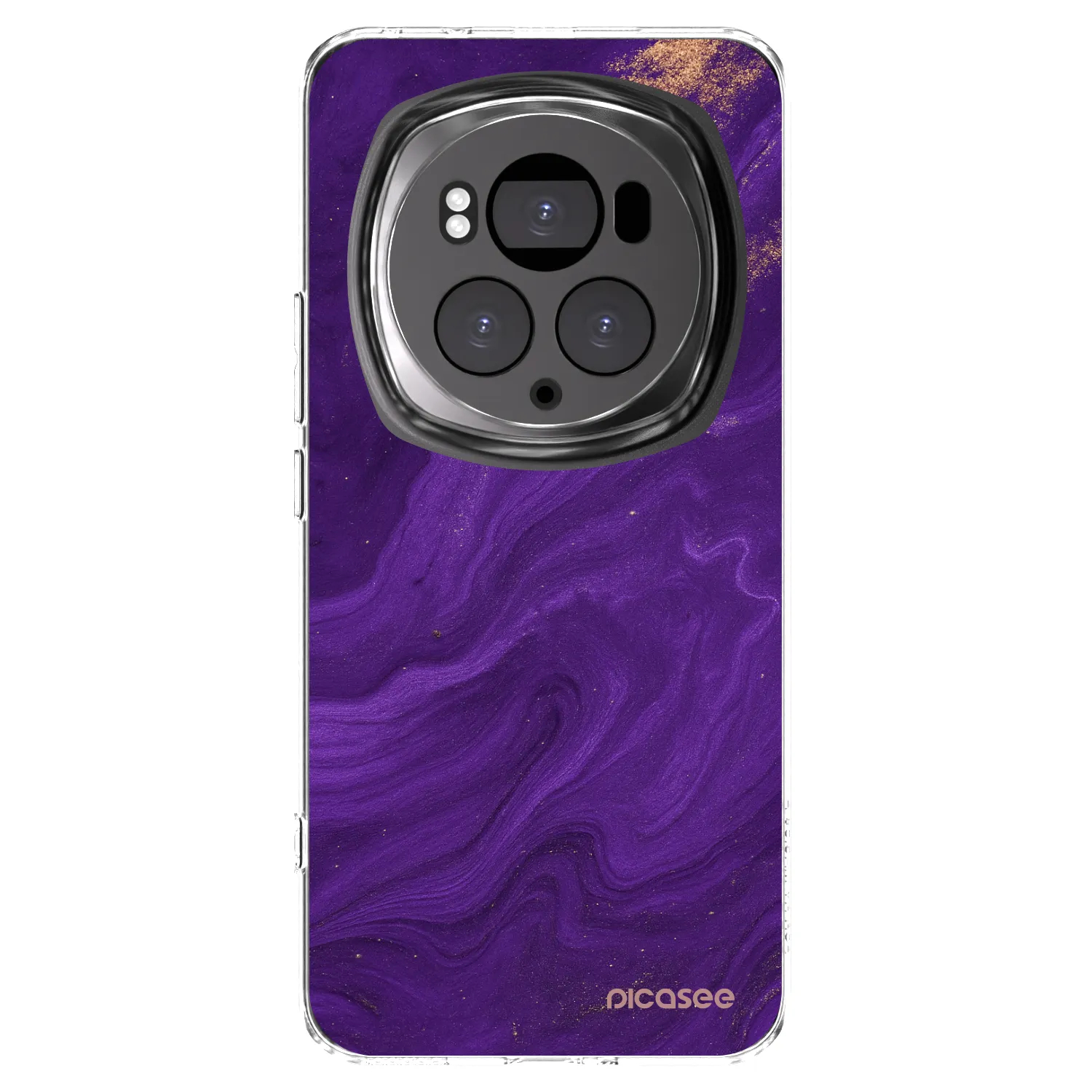 Picasee silikonový průhledný obal pro Honor Magic6 Pro - Fialová