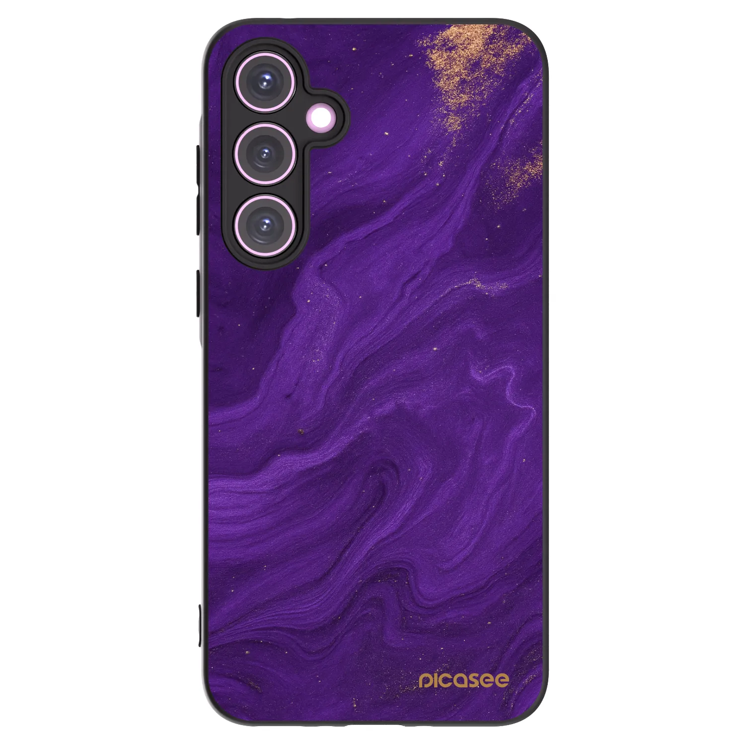 Picasee silikonový černý obal pro Samsung Galaxy A35 5G A356B - Fialová