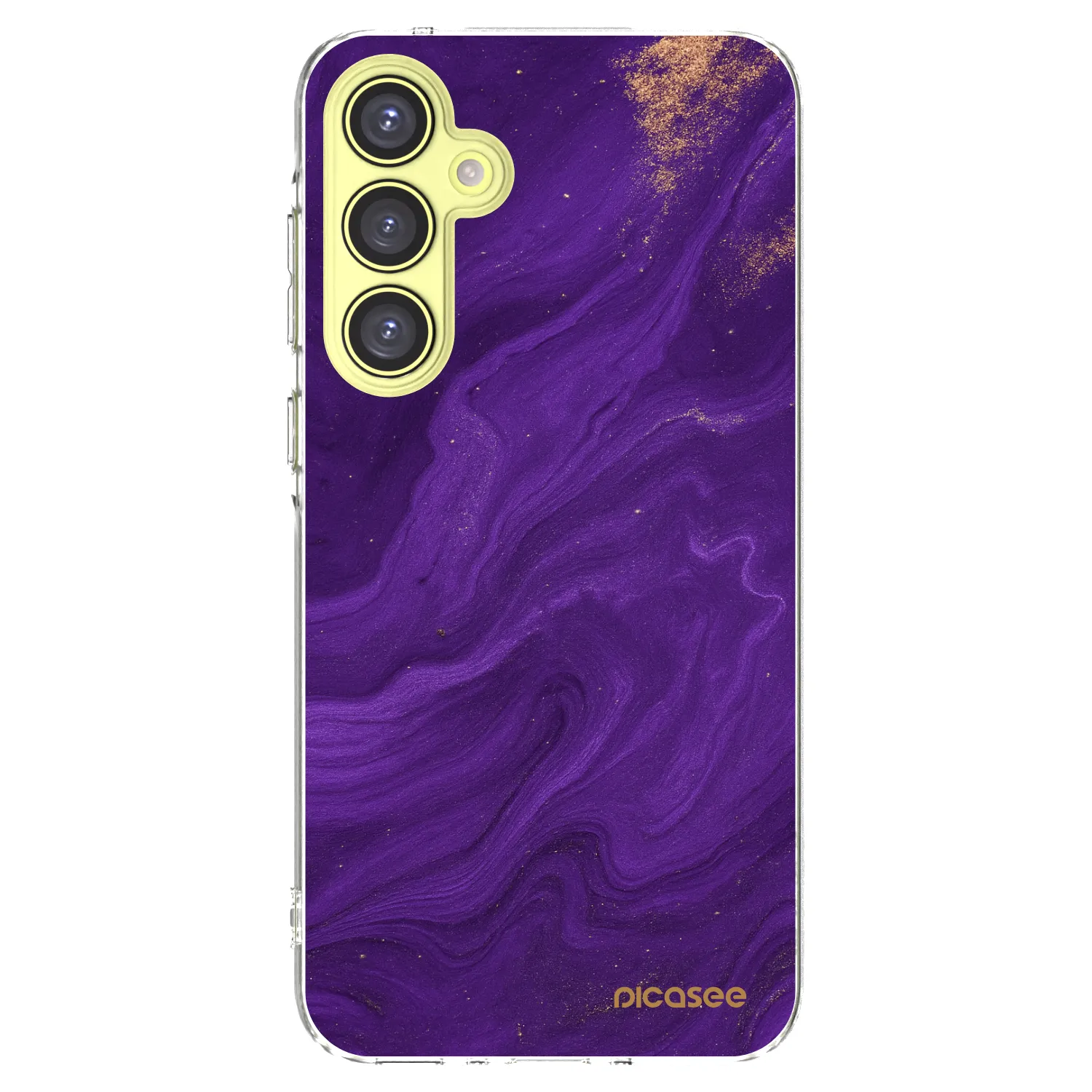 Picasee silikonový průhledný obal pro Samsung Galaxy A35 5G A356B - Fialová