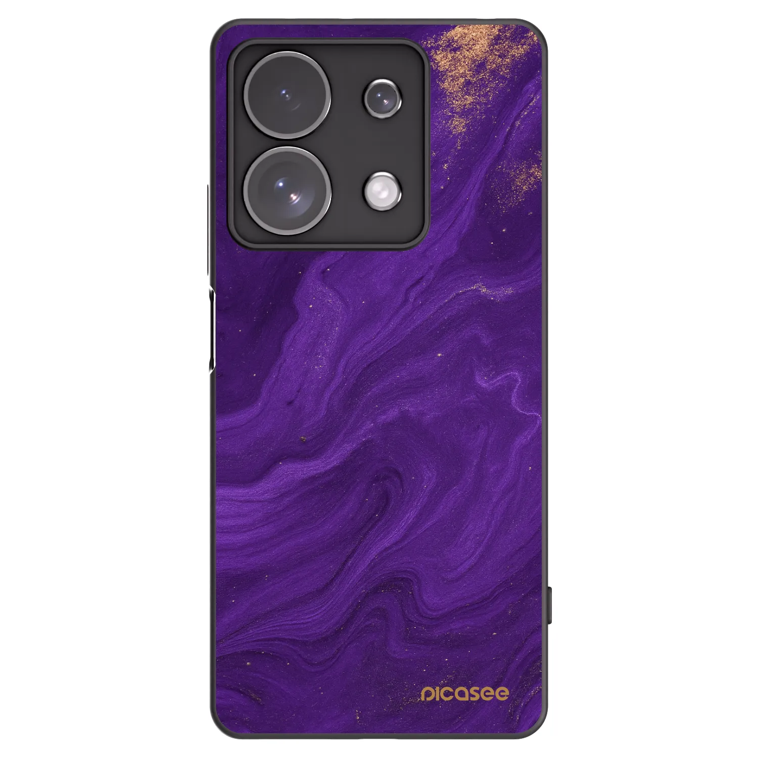 Picasee silikonový černý obal pro Xiaomi Redmi Note 13 Pro 4G - Fialová