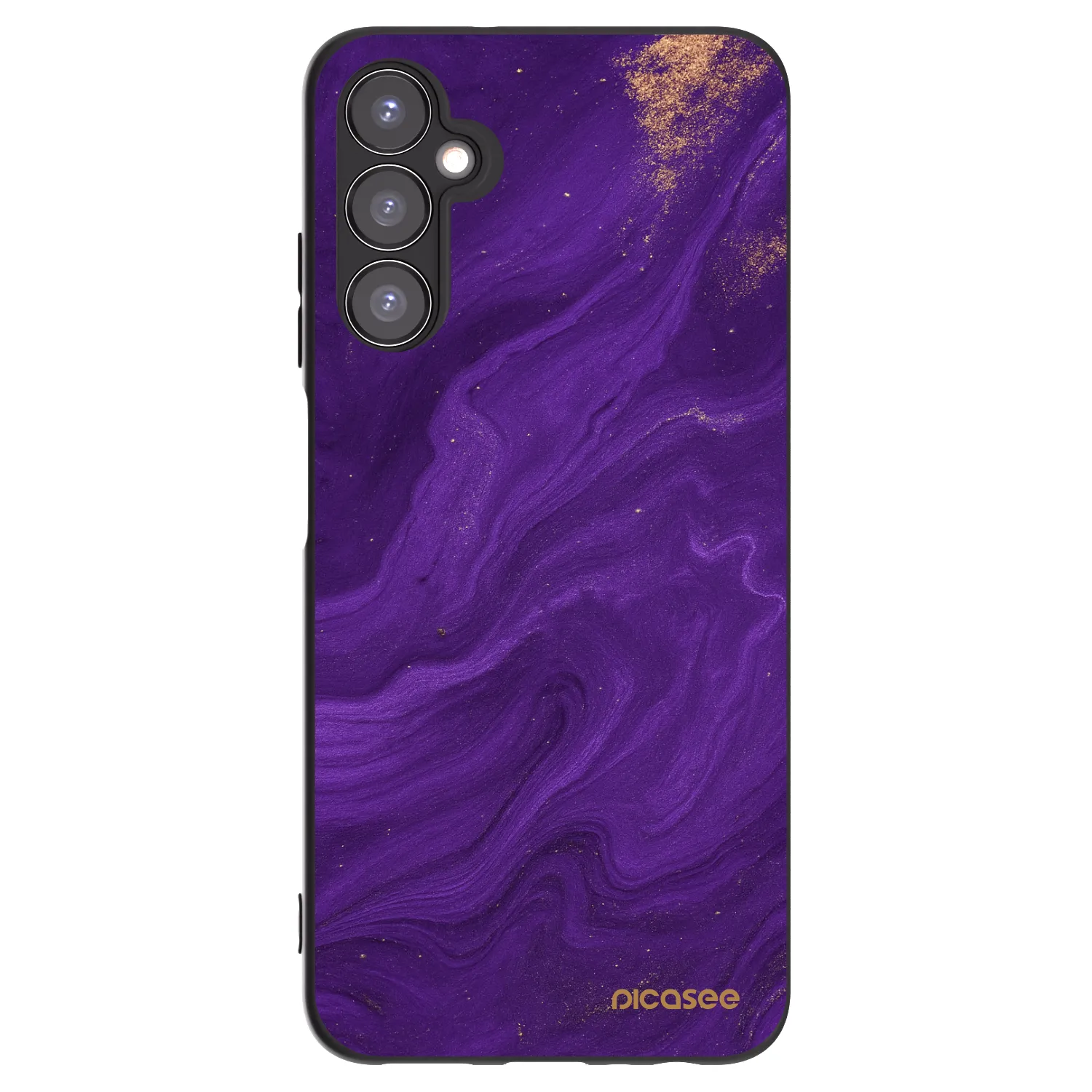 Picasee silikonový černý obal pro Samsung Galaxy A05s A057G - Fialová