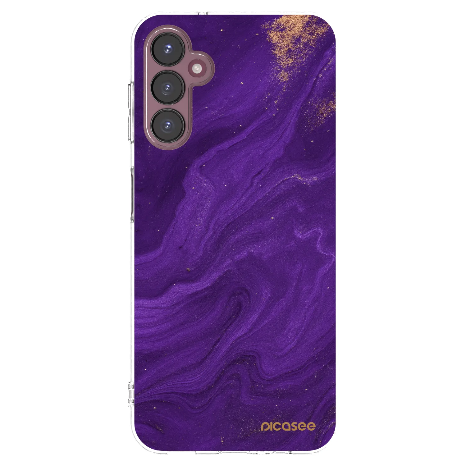 Picasee silikonový průhledný obal pro Samsung Galaxy A05s A057G - Fialová