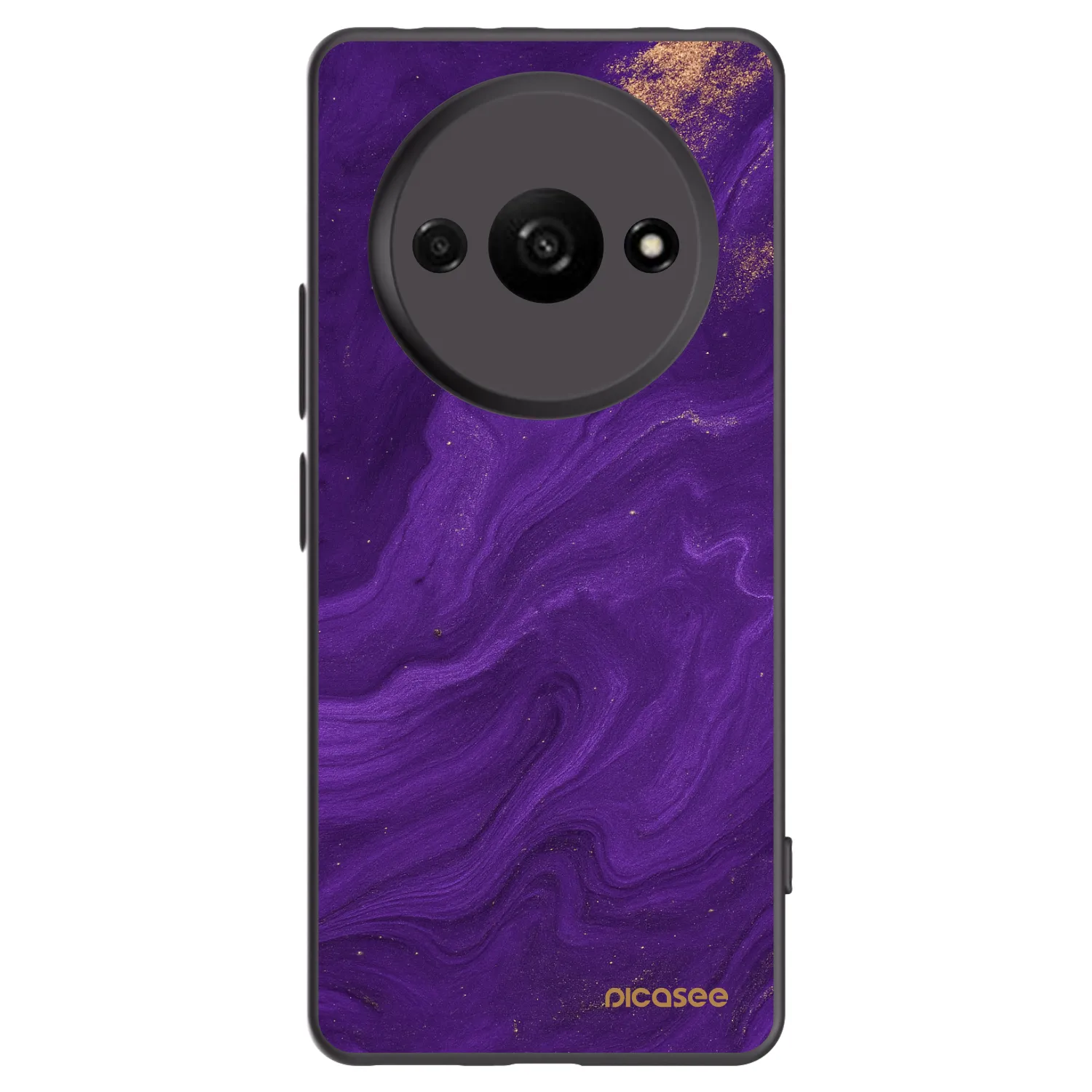 Picasee silikonový černý obal pro Xiaomi Redmi A3 - Fialová