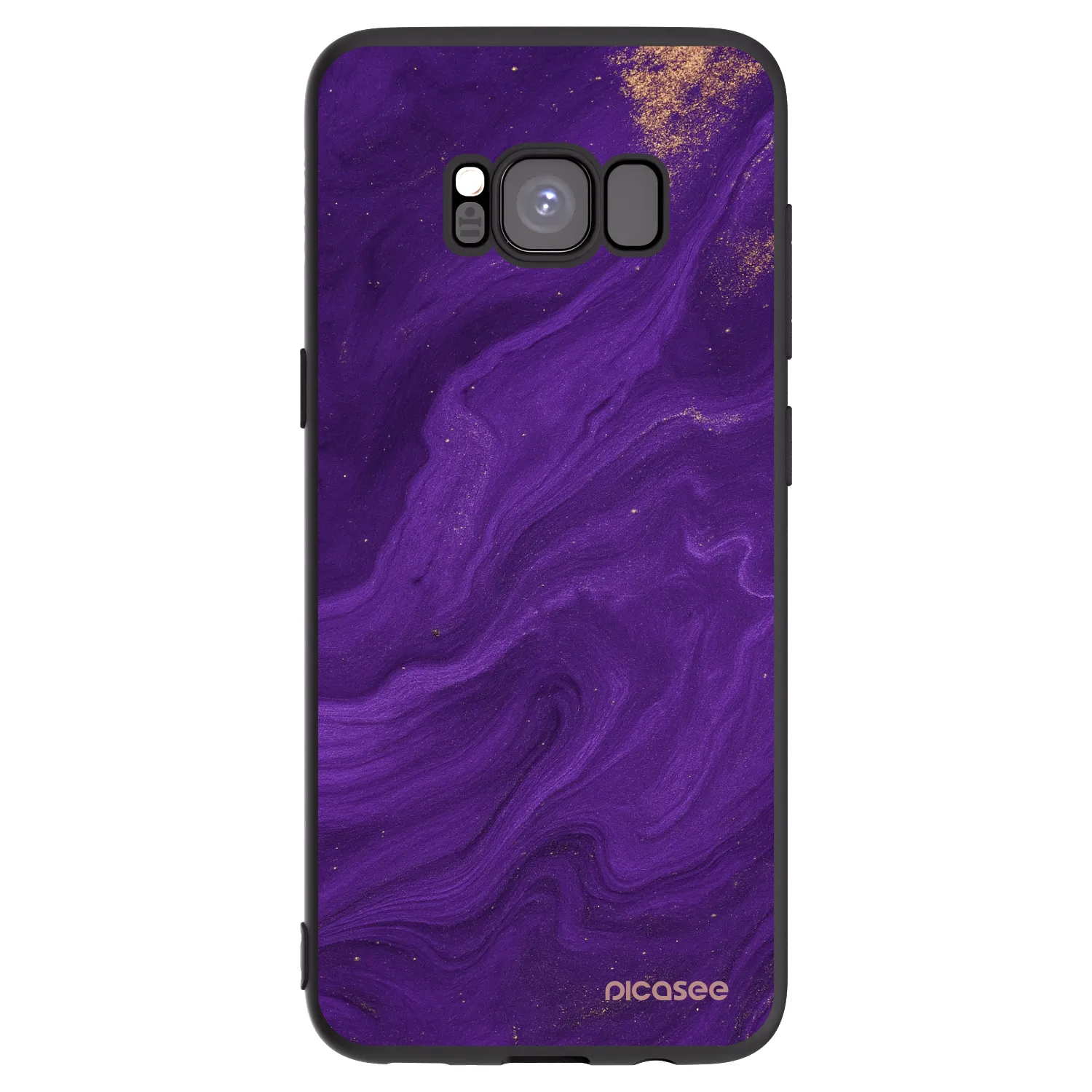 Picasee silikonový černý obal pro Samsung Galaxy S8 G950F - Fialová
