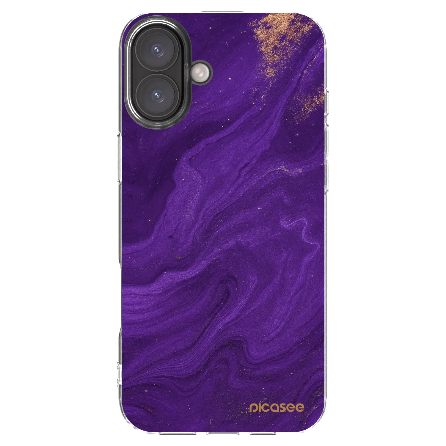 Picasee silikonový průhledný obal pro Apple iPhone 16 Plus - Fialová