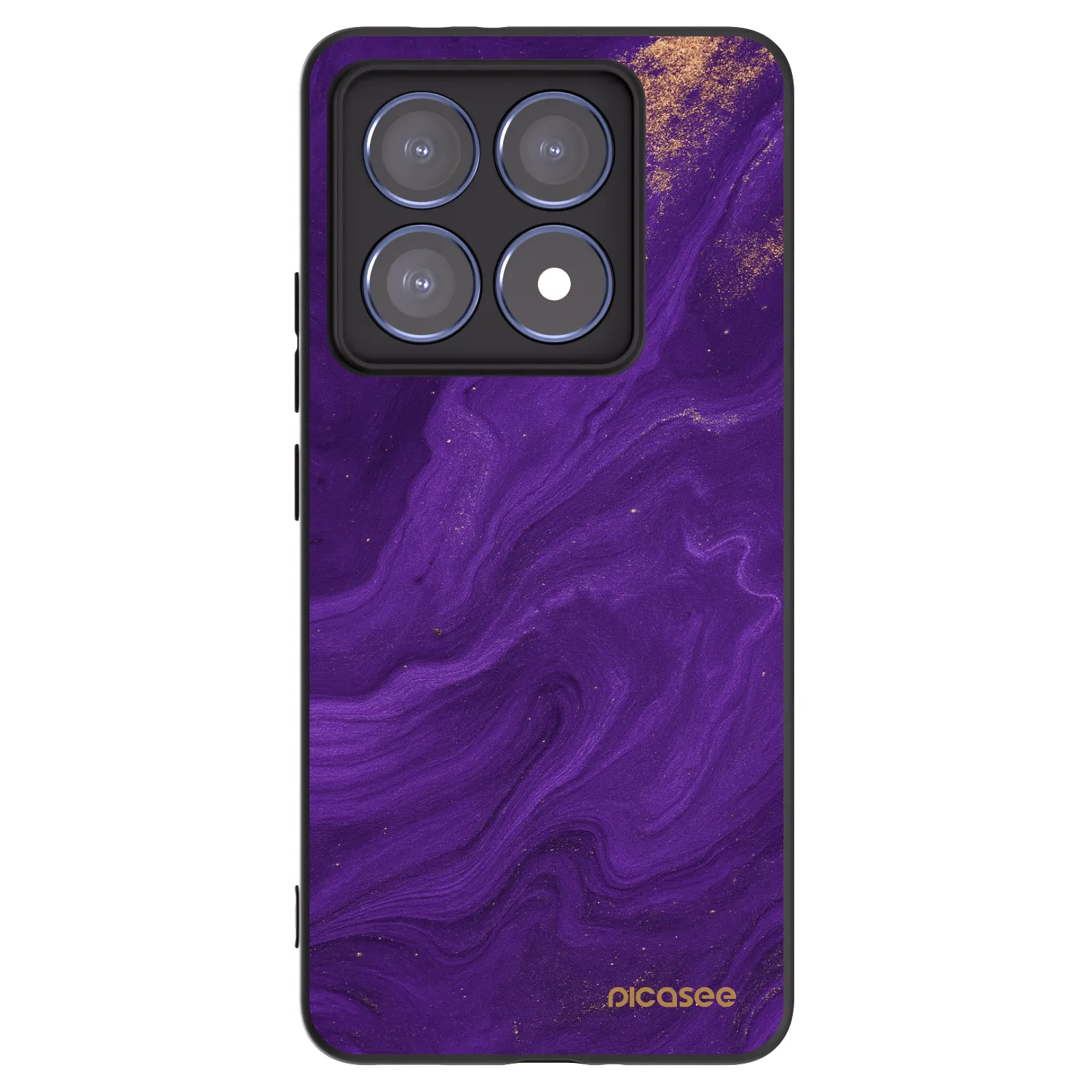 Picasee silikonový černý obal pro Xiaomi 14T Pro - Fialová
