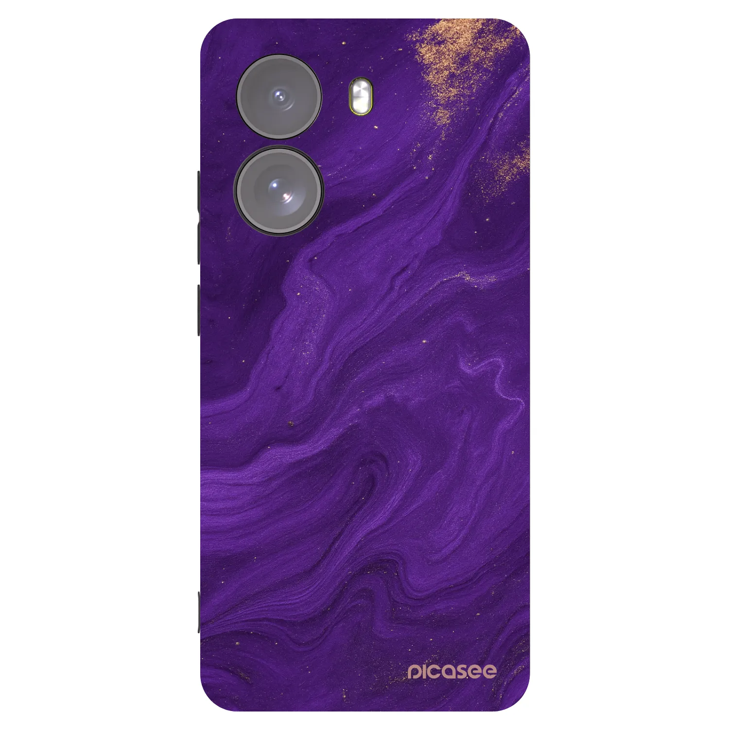 Picasee silikonový černý obal pro Xiaomi Poco X7 - Fialová